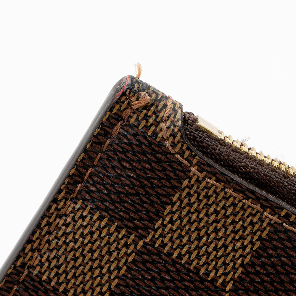 Louis Vuitton Damier Ebene Neverfull MM Pochette (SHF-19214)