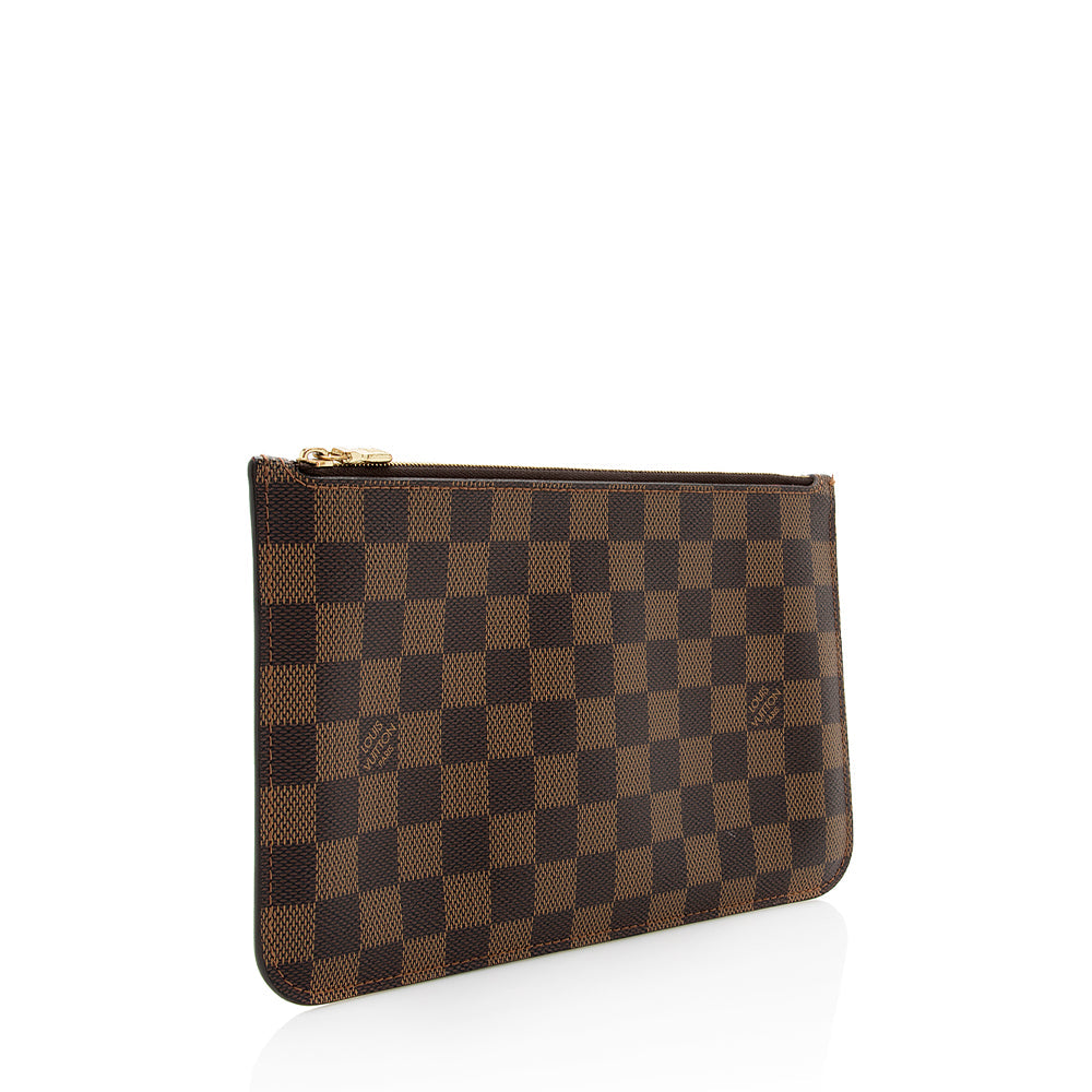 Louis Vuitton Damier Ebene Neverfull MM Pochette (SHF-19214)