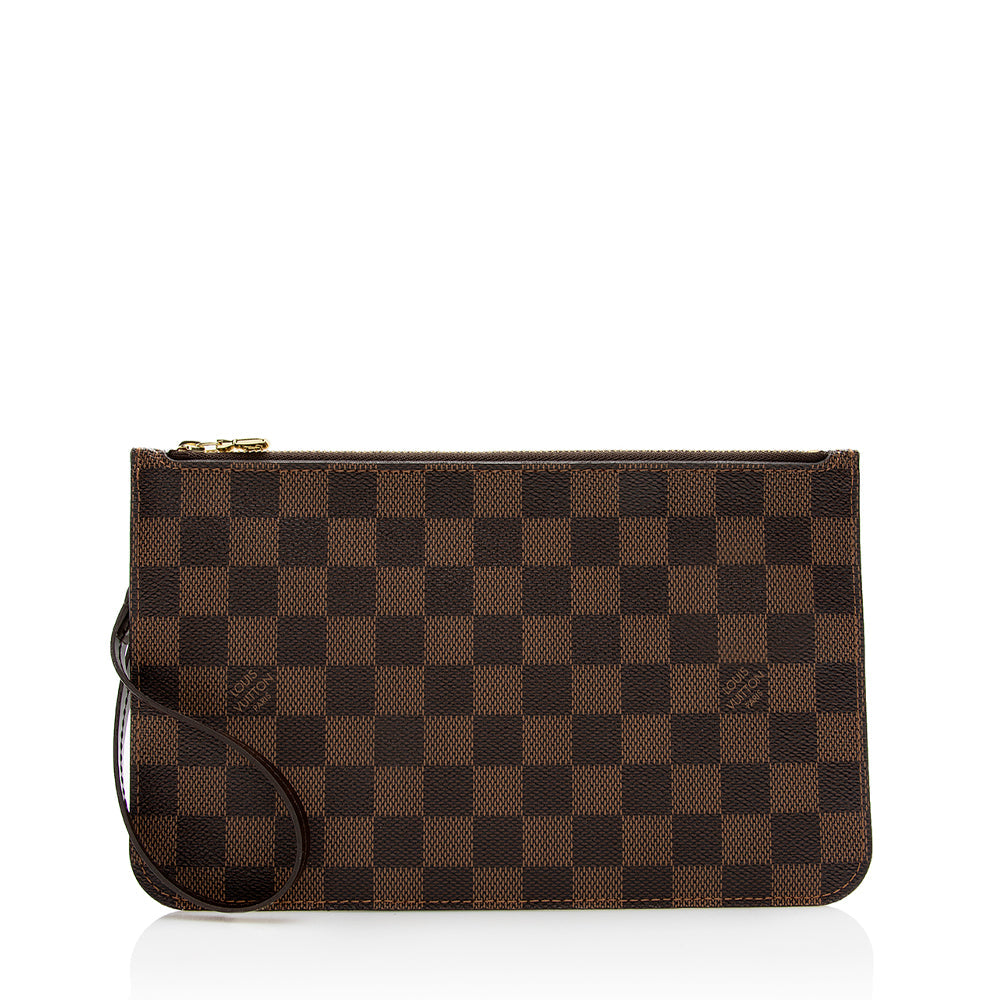 Louis Vuitton Damier Ebene Neverfull MM Pochette (SHF-21421)