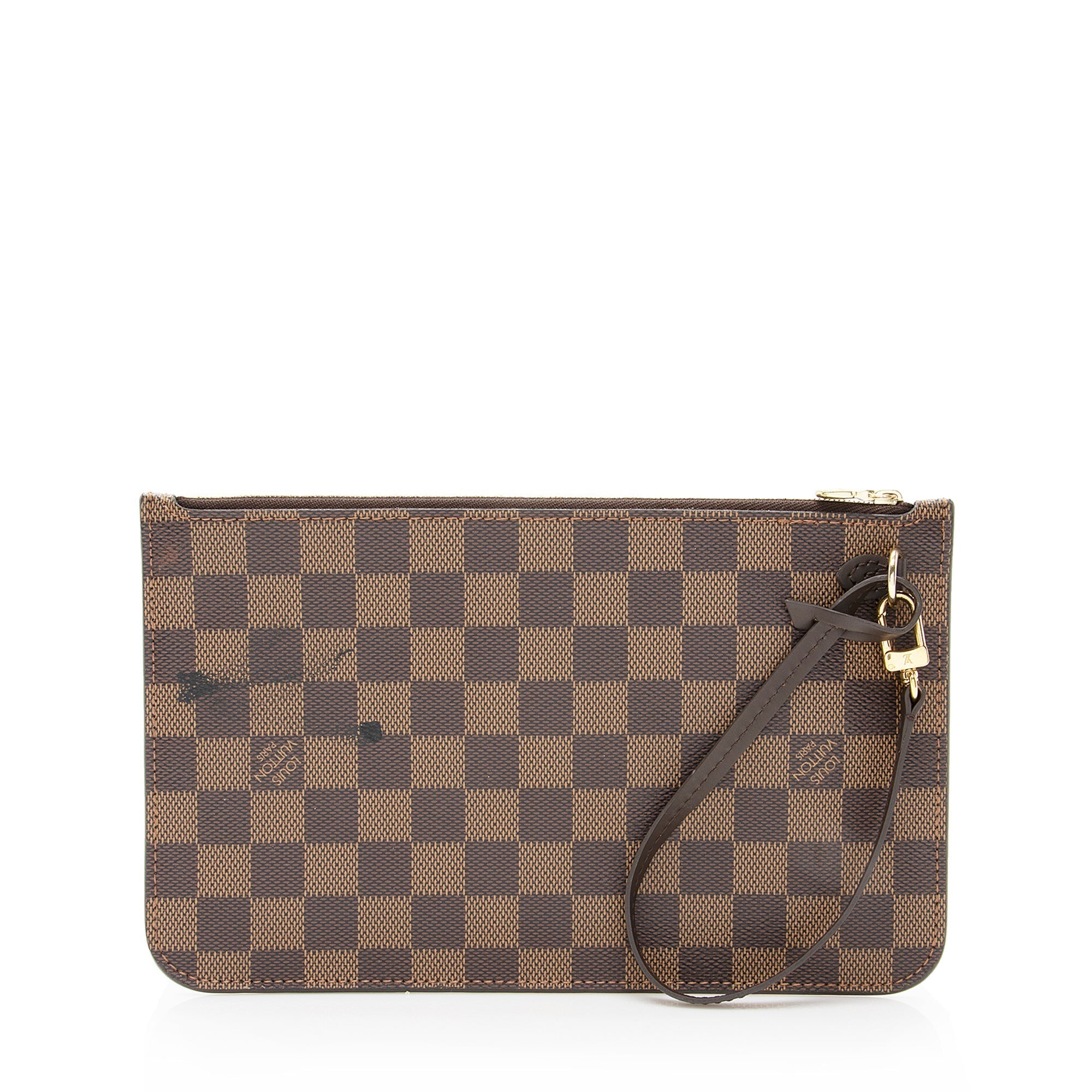 Louis Vuitton Damier Ebene Neverfull MM Pochette (SHF-22240)