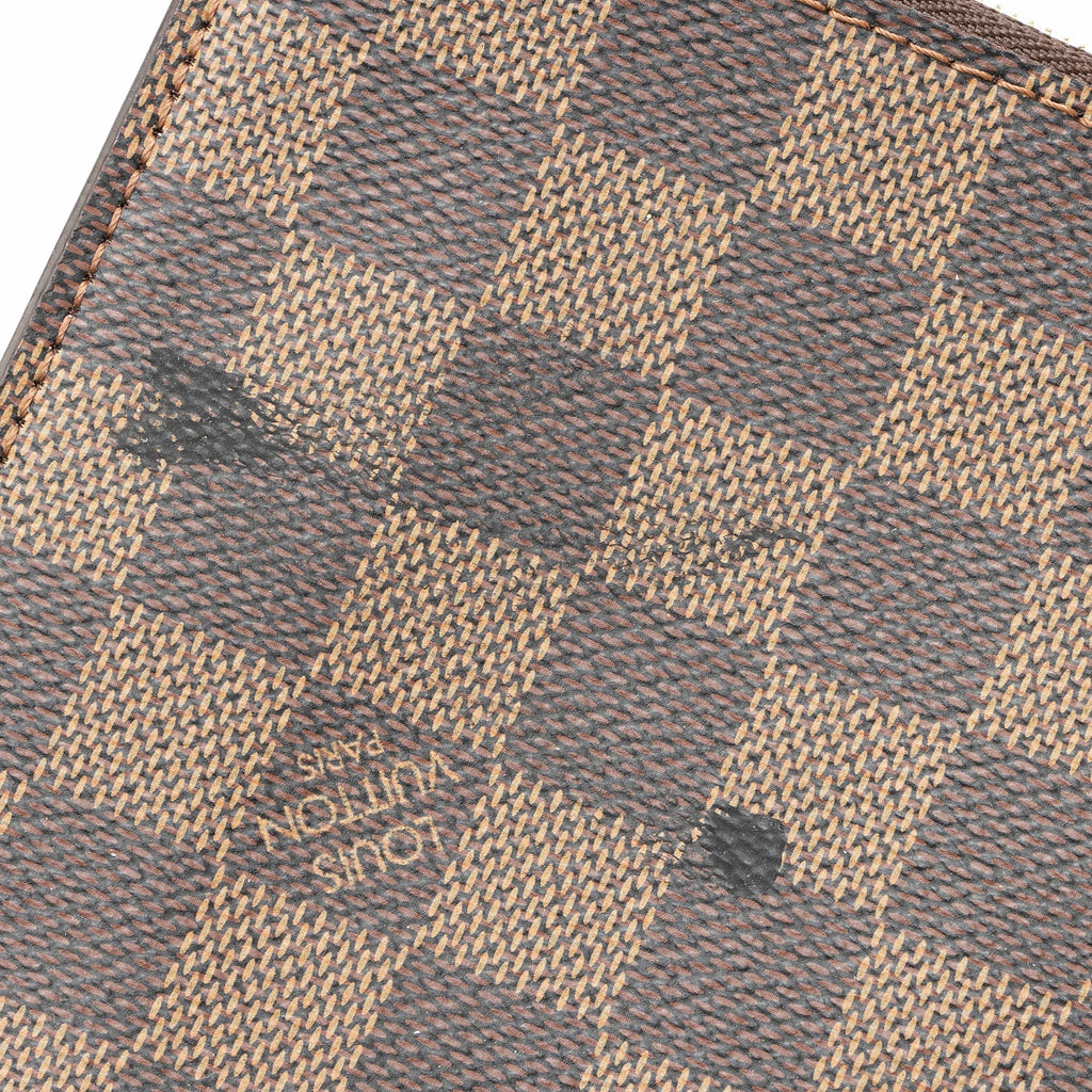 Louis Vuitton Damier Ebene Neverfull MM Pochette (SHF-22240)