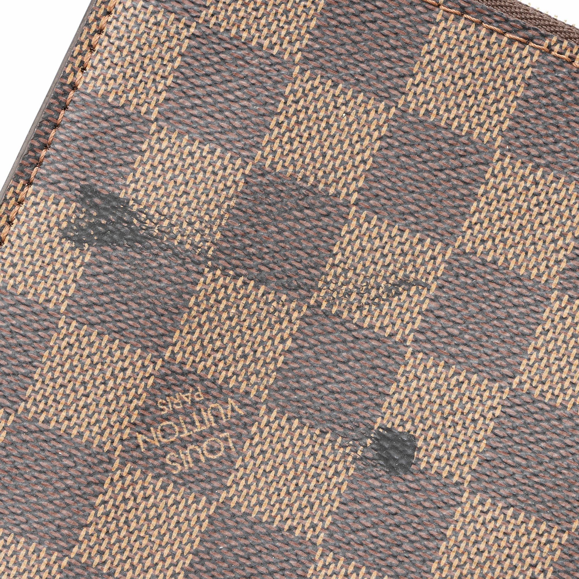 Louis Vuitton Damier Ebene Neverfull MM Pochette (SHF-22240)