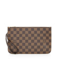 Louis Vuitton Damier Ebene Neverfull MM Pochette (SHF-22240)