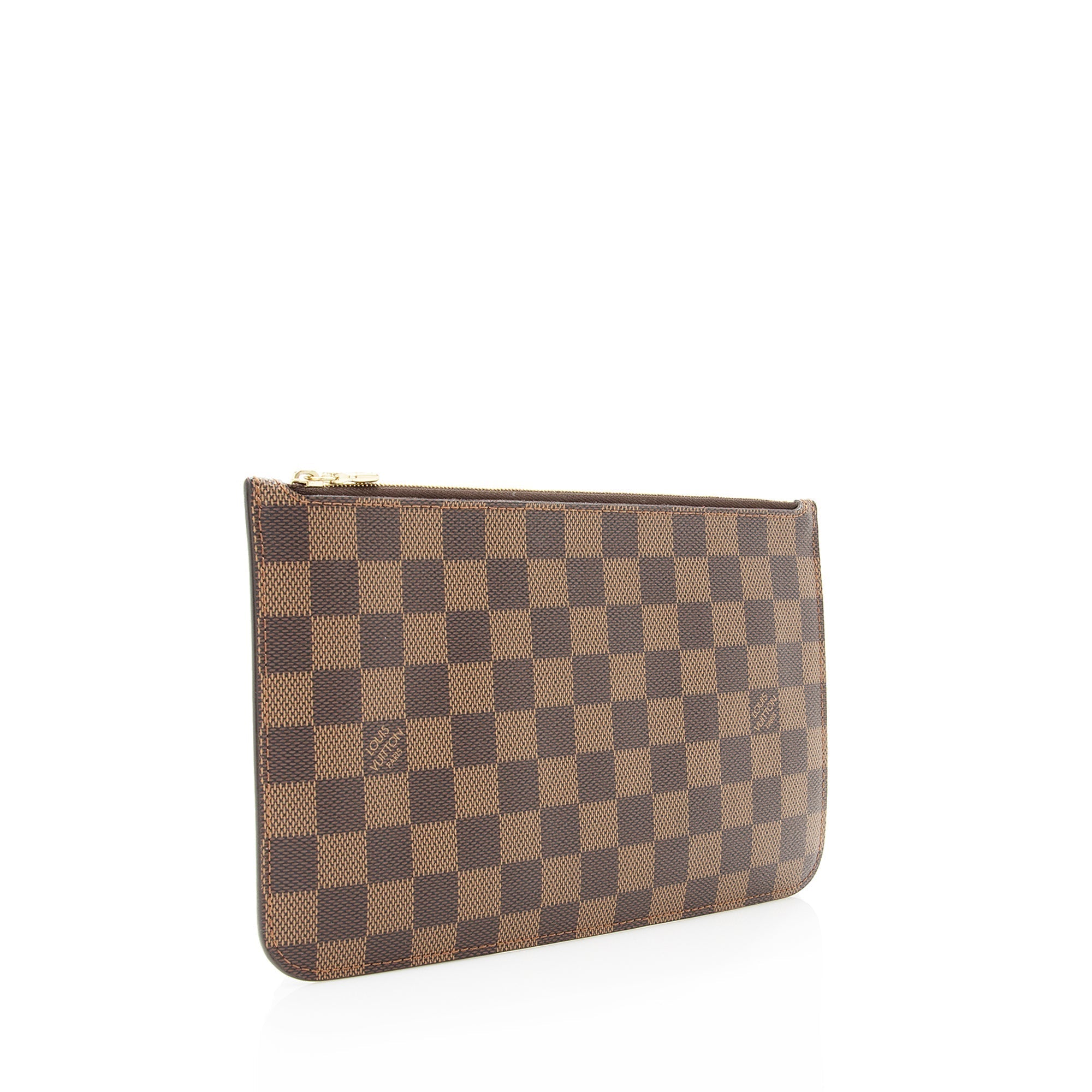 Louis Vuitton Damier Ebene Neverfull MM Pochette (SHF-22240)