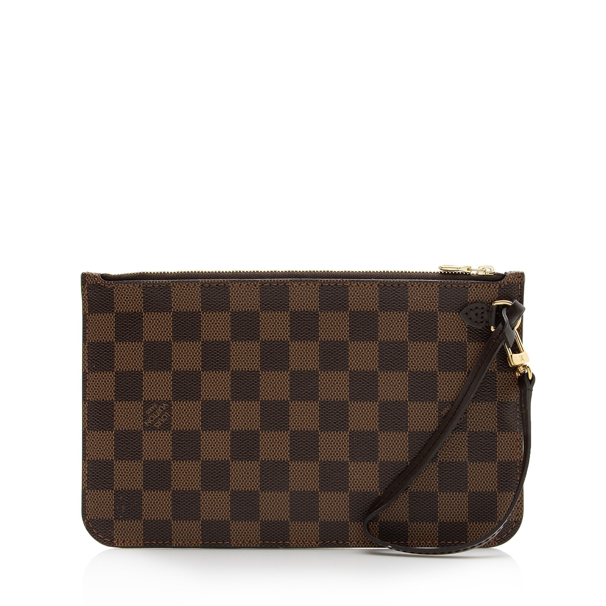Louis Vuitton Damier Ebene Neverfull MM Pochette (SHF-22832)
