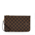 Louis Vuitton Damier Ebene Neverfull MM Pochette (SHF-22832)