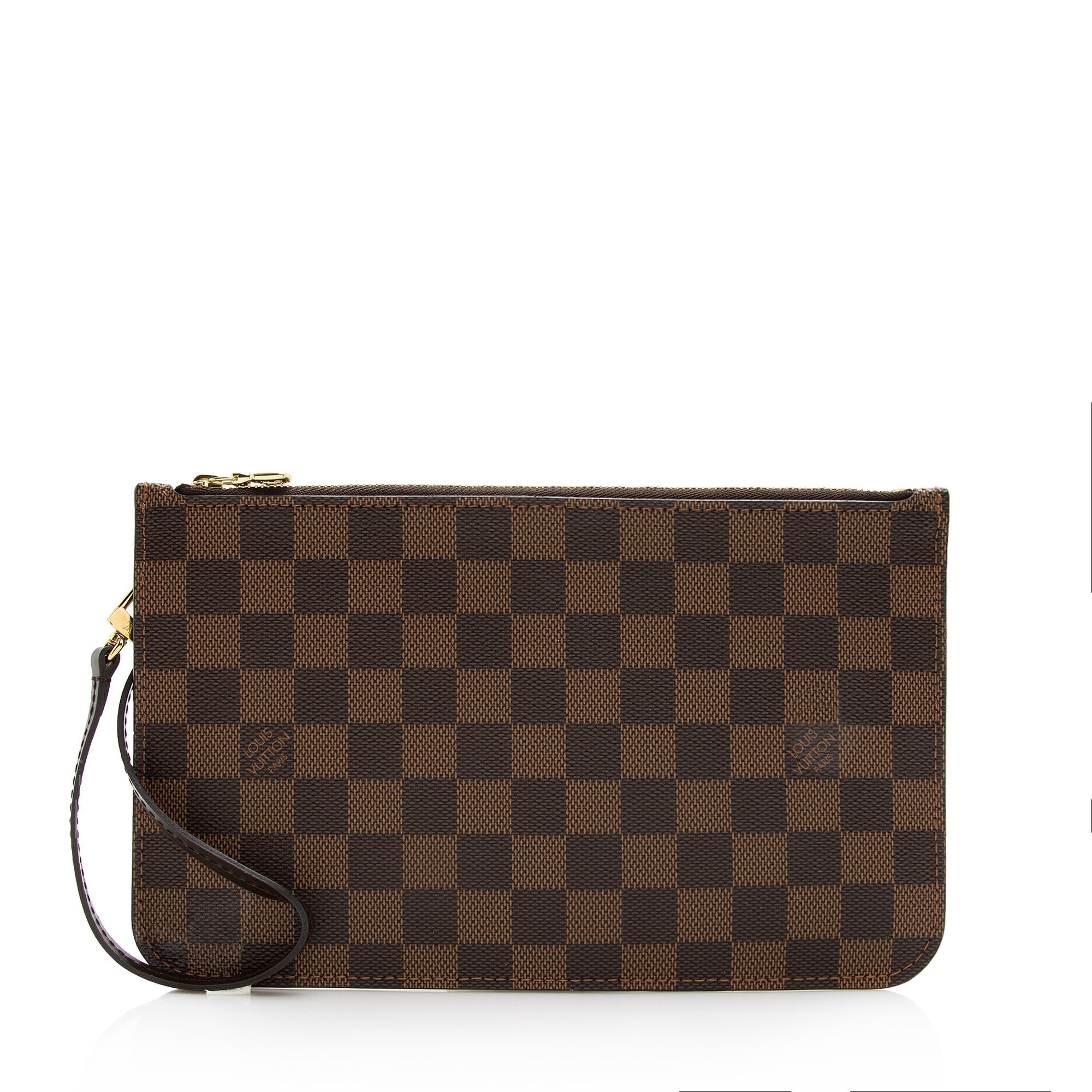 Louis Vuitton Damier Ebene Neverfull MM Pochette (SHF-22832)