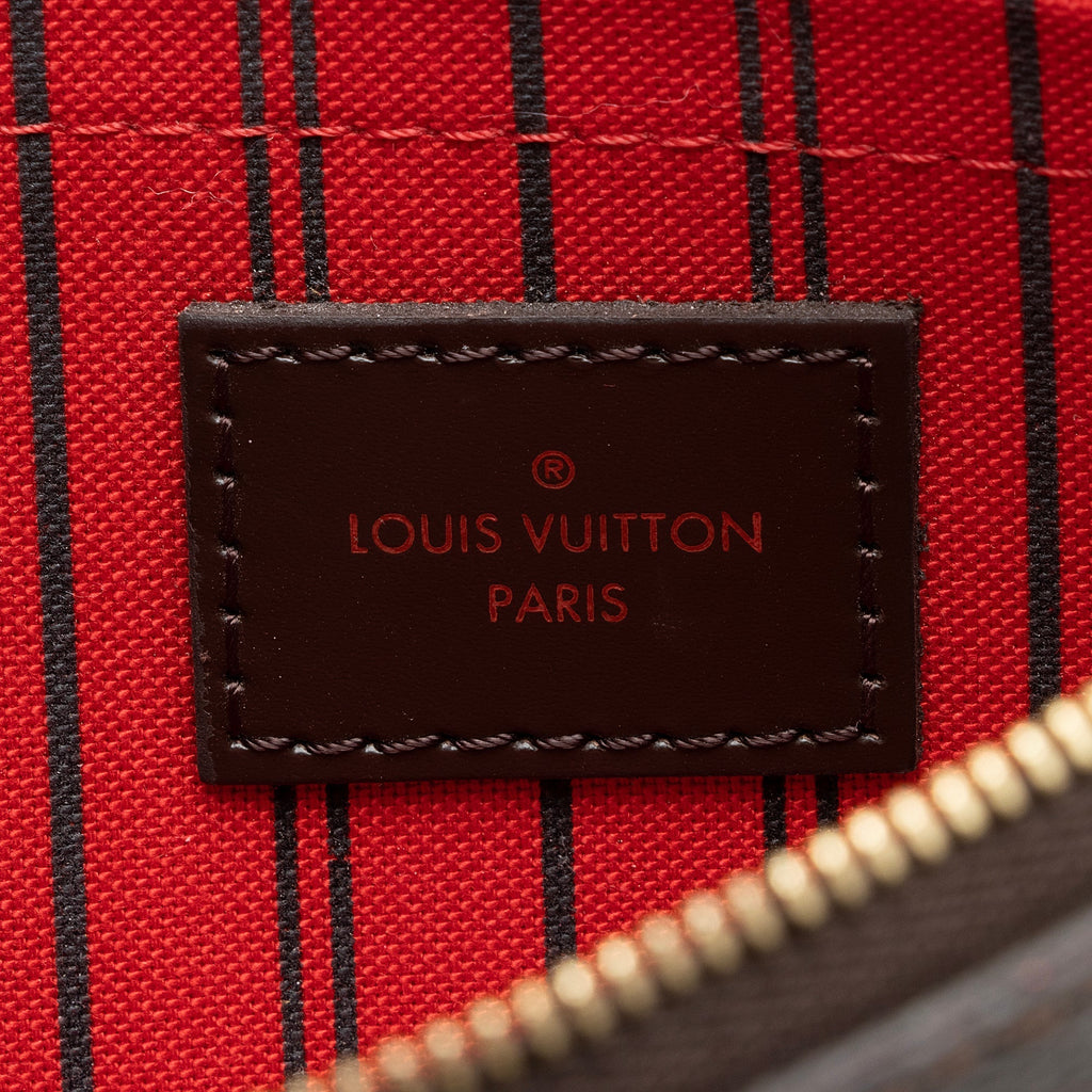 Louis Vuitton Damier Ebene Neverfull MM Pochette (SHF-22832)
