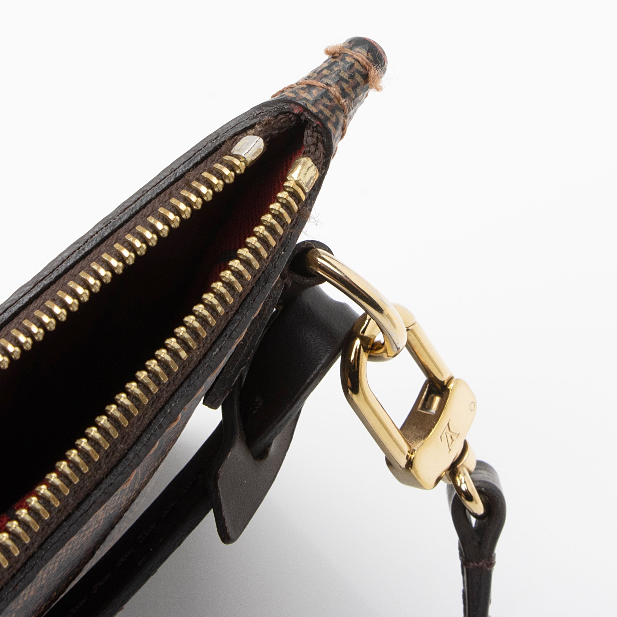Louis Vuitton Damier Ebene Neverfull MM Pochette (SHF-xwv0zy)