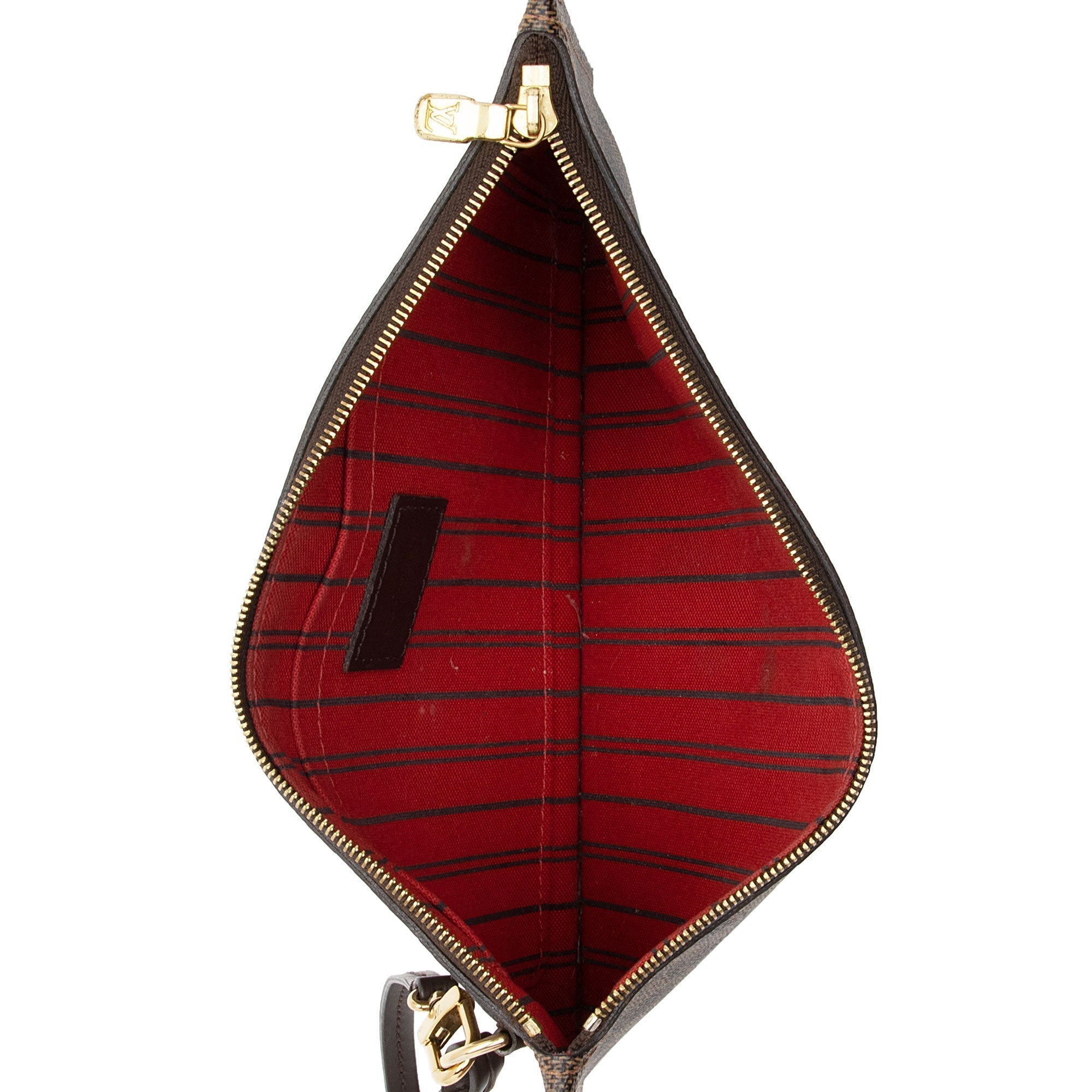 Louis Vuitton Damier Ebene Neverfull MM Pochette (SHF-xwv0zy)