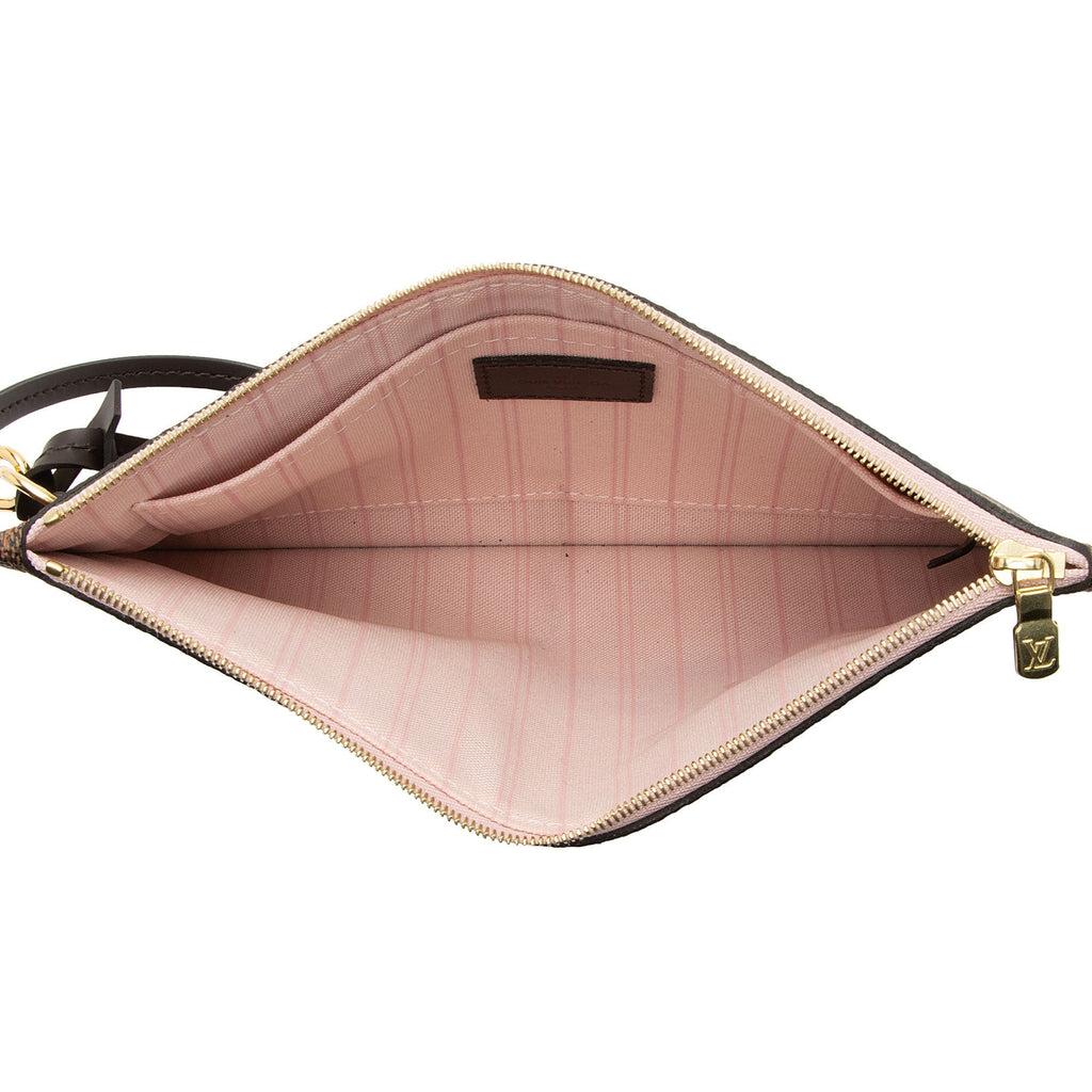 Louis Vuitton Damier Ebene Neverfull MM Pochette (SHF-o0z0so)