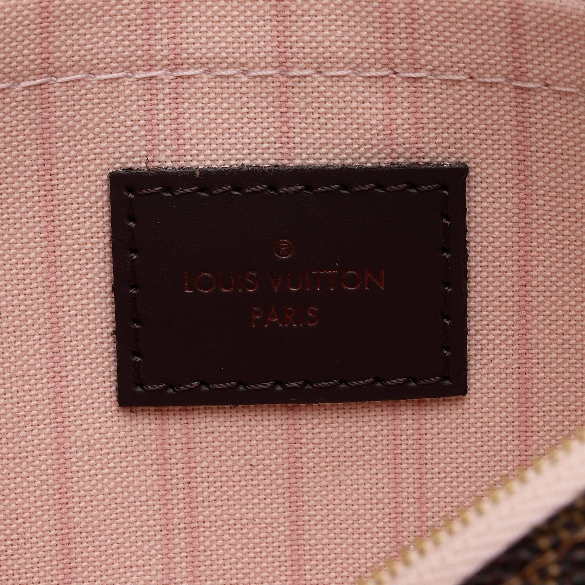 Louis Vuitton Damier Ebene Neverfull MM Pochette (SHF-o0z0so)