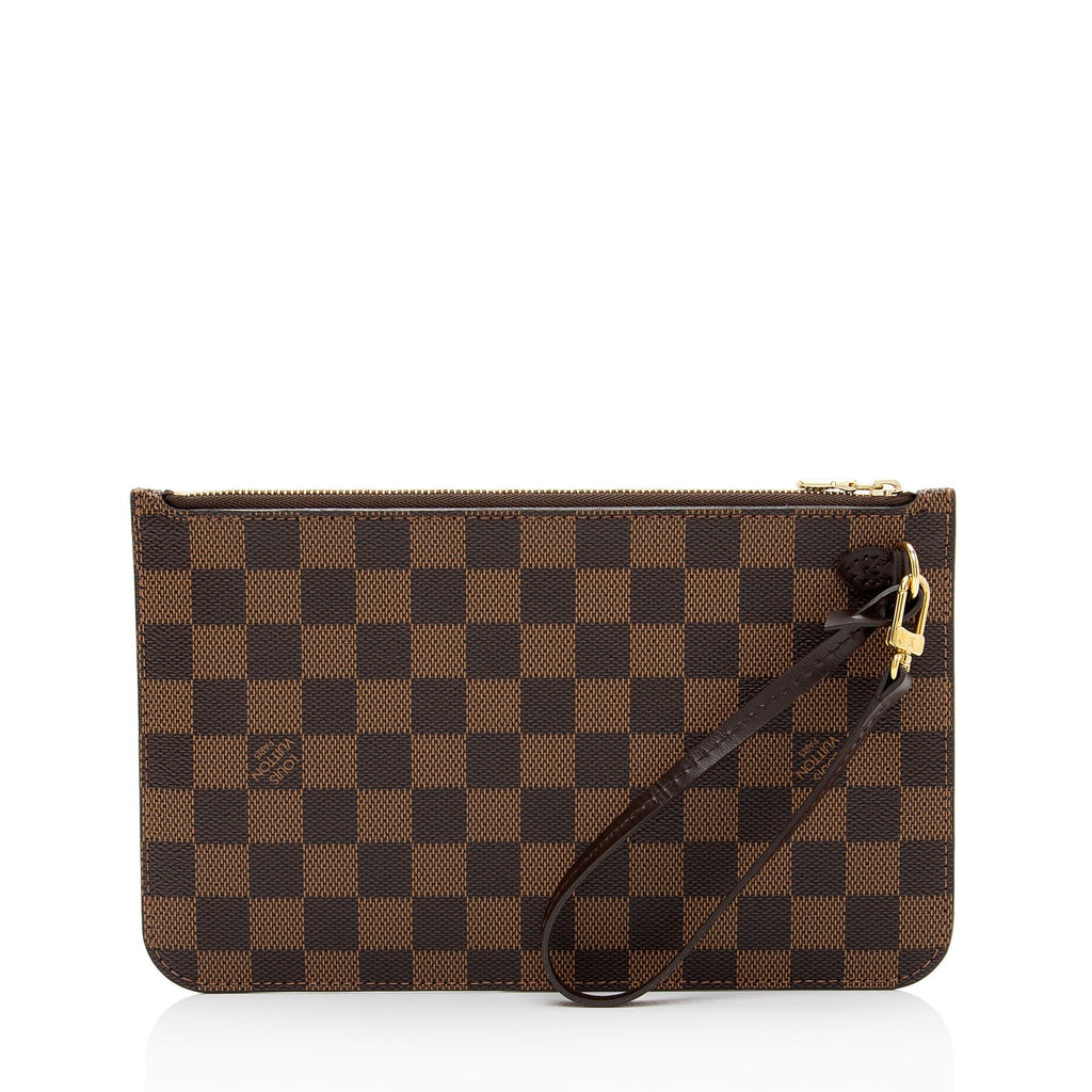 Louis Vuitton Damier Ebene Neverfull MM Pochette (SHF-z2h56K)