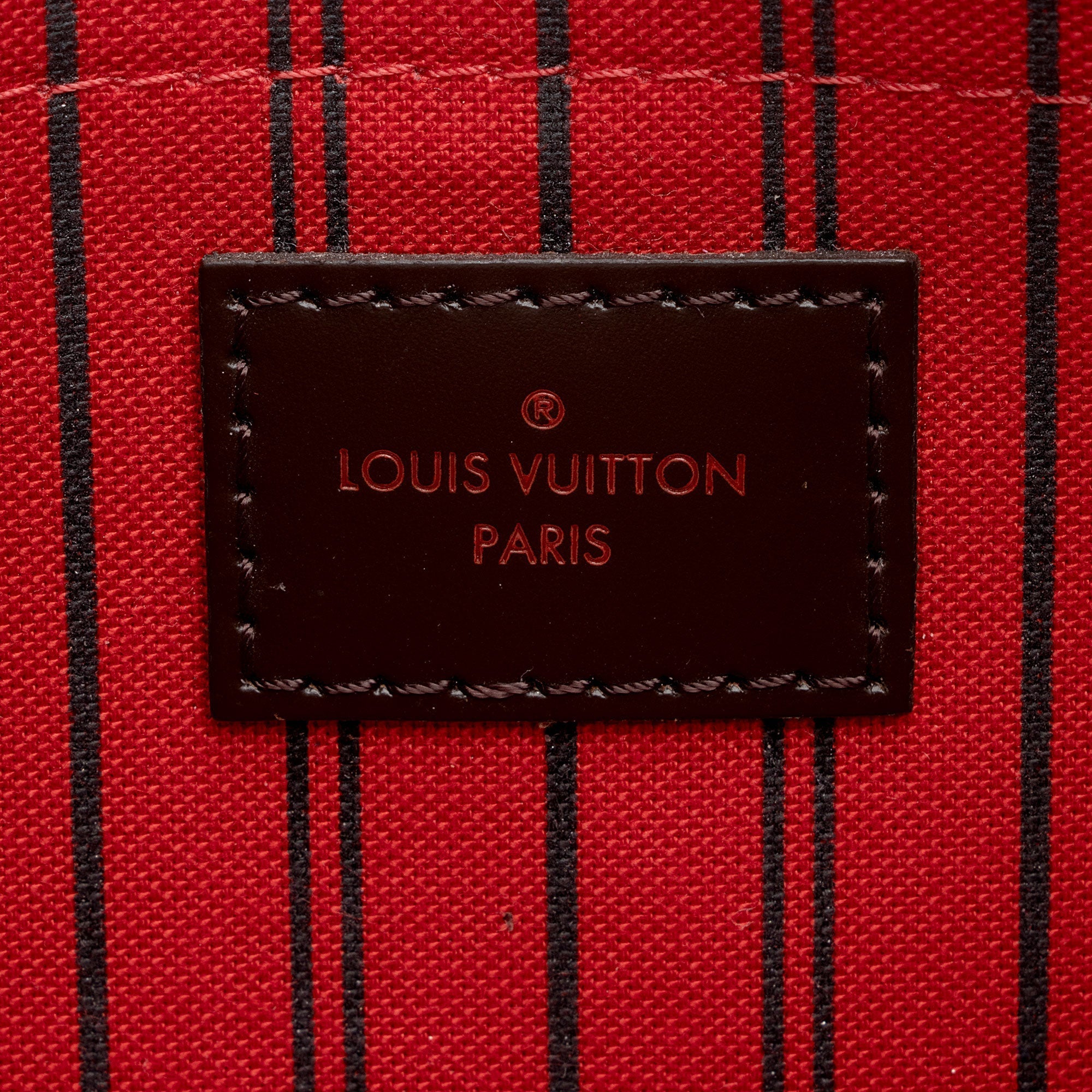 Louis Vuitton Damier Ebene Neverfull MM Pochette (SHF-z2h56K)