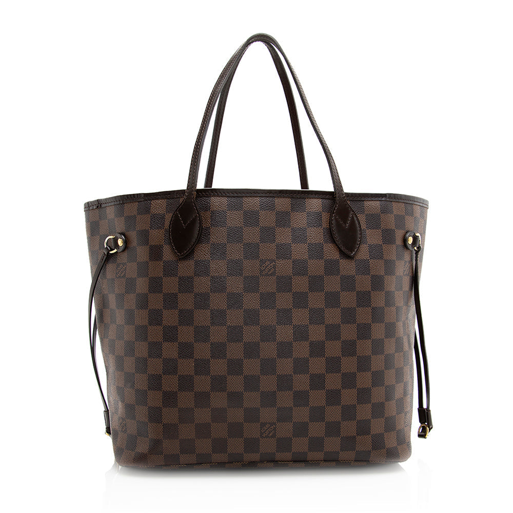 Louis Vuitton Damier Ebene Neverfull MM Tote (SHF-20031)