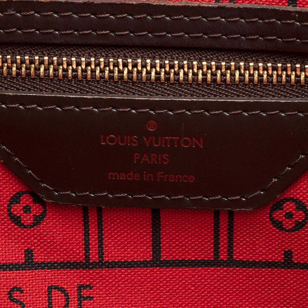 Louis Vuitton Damier Ebene Neverfull MM Tote (SHF-20031)