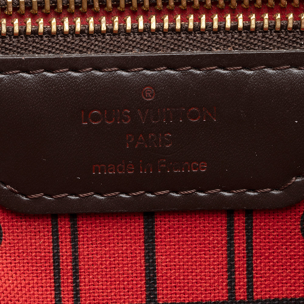 Louis Vuitton Damier Ebene Neverfull MM Tote (SHF-20011)