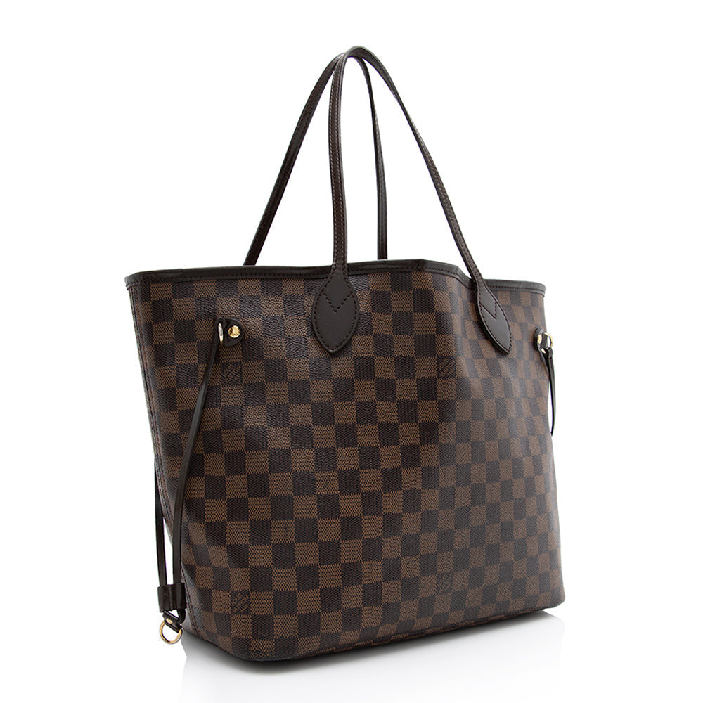 Louis Vuitton Damier Ebene Neverfull MM Tote (SHF-21638)