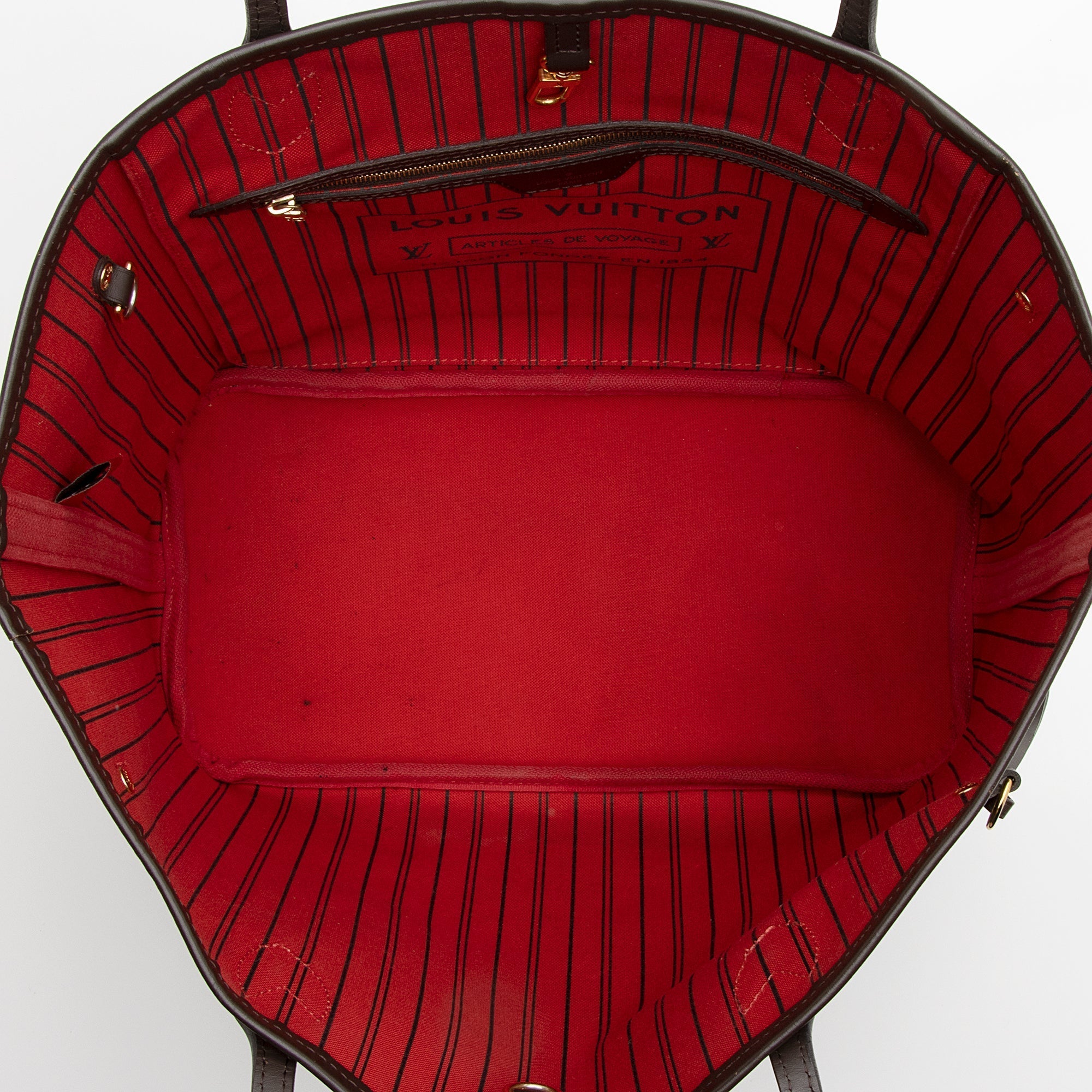 Louis Vuitton Damier Ebene Neverfull MM Tote (SHF-22350)