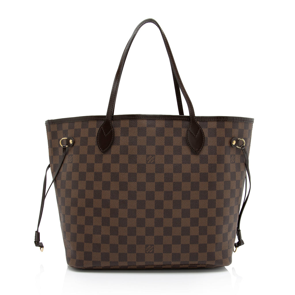 Louis Vuitton Damier Ebene Neverfull MM Tote (SHF-jASFZJ)