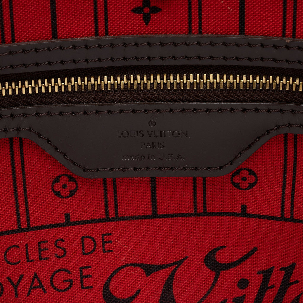 Louis Vuitton Damier Ebene Neverfull MM Tote (SHF-jASFZJ)
