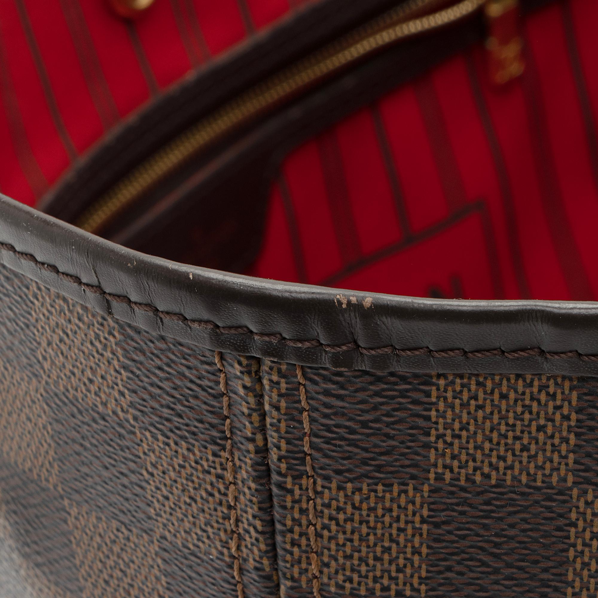Louis Vuitton Damier Ebene Neverfull MM Tote (SHF-pG95Z6)