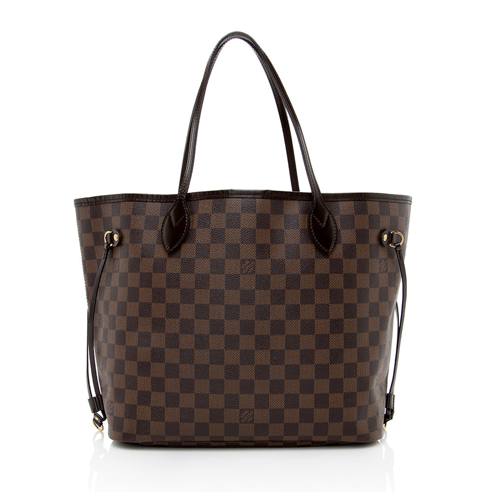 Louis Vuitton Damier Ebene Neverfull MM Tote (SHF-22857)