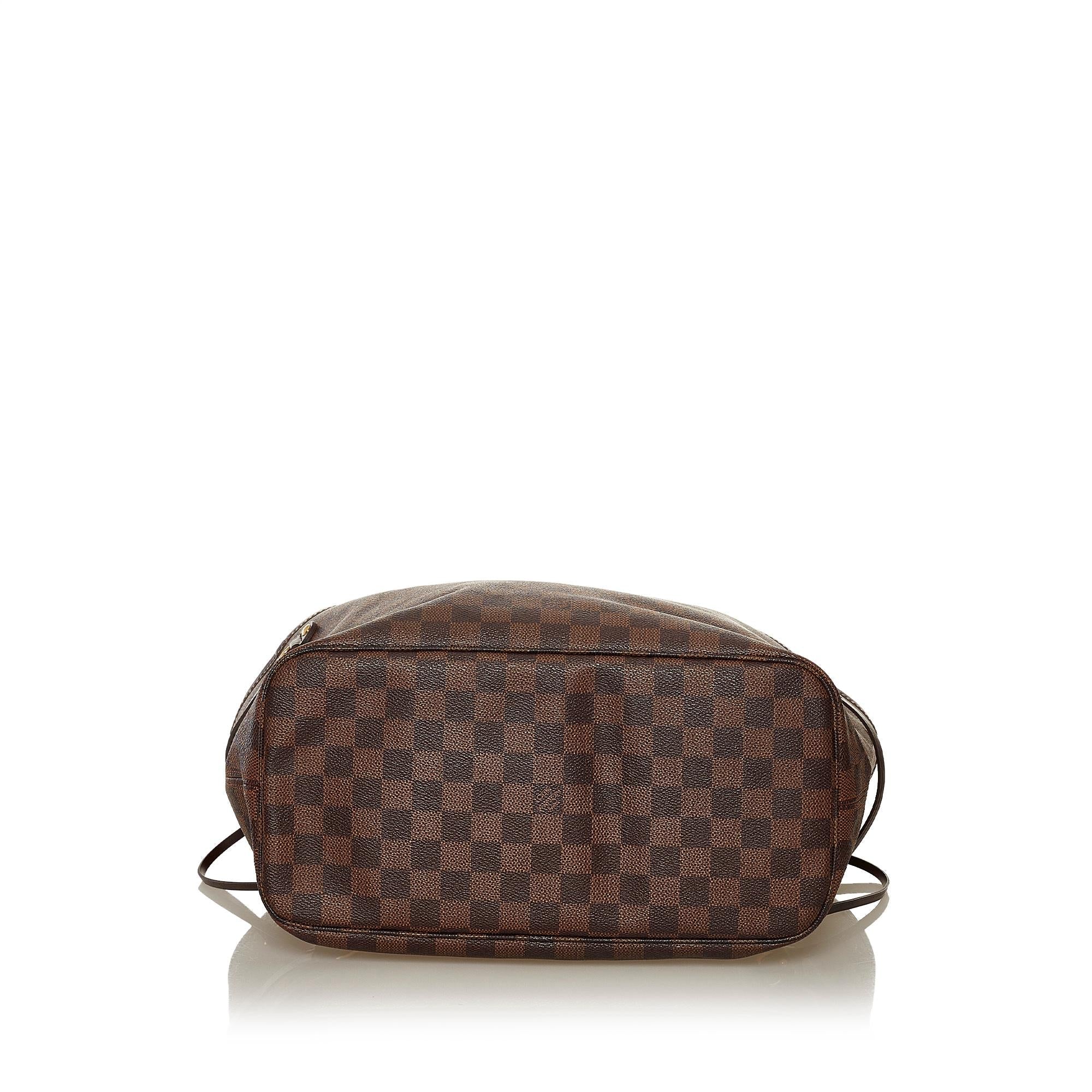 Louis Vuitton Damier Ebene Neverfull MM (SHG-34508)