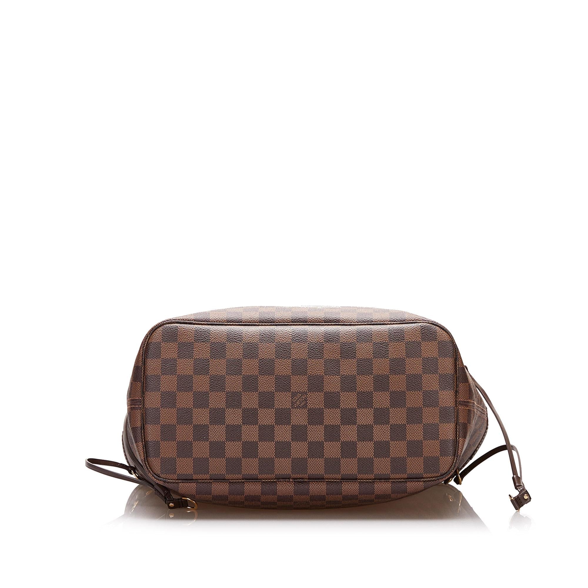 Louis Vuitton Damier Ebene Neverfull MM (SHG-35464)