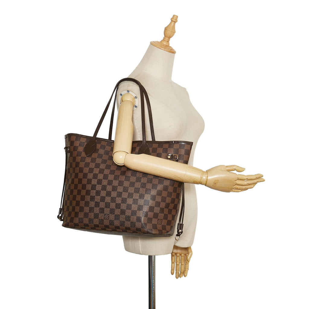 Louis Vuitton Damier Ebene Neverfull MM (SHG-35464)