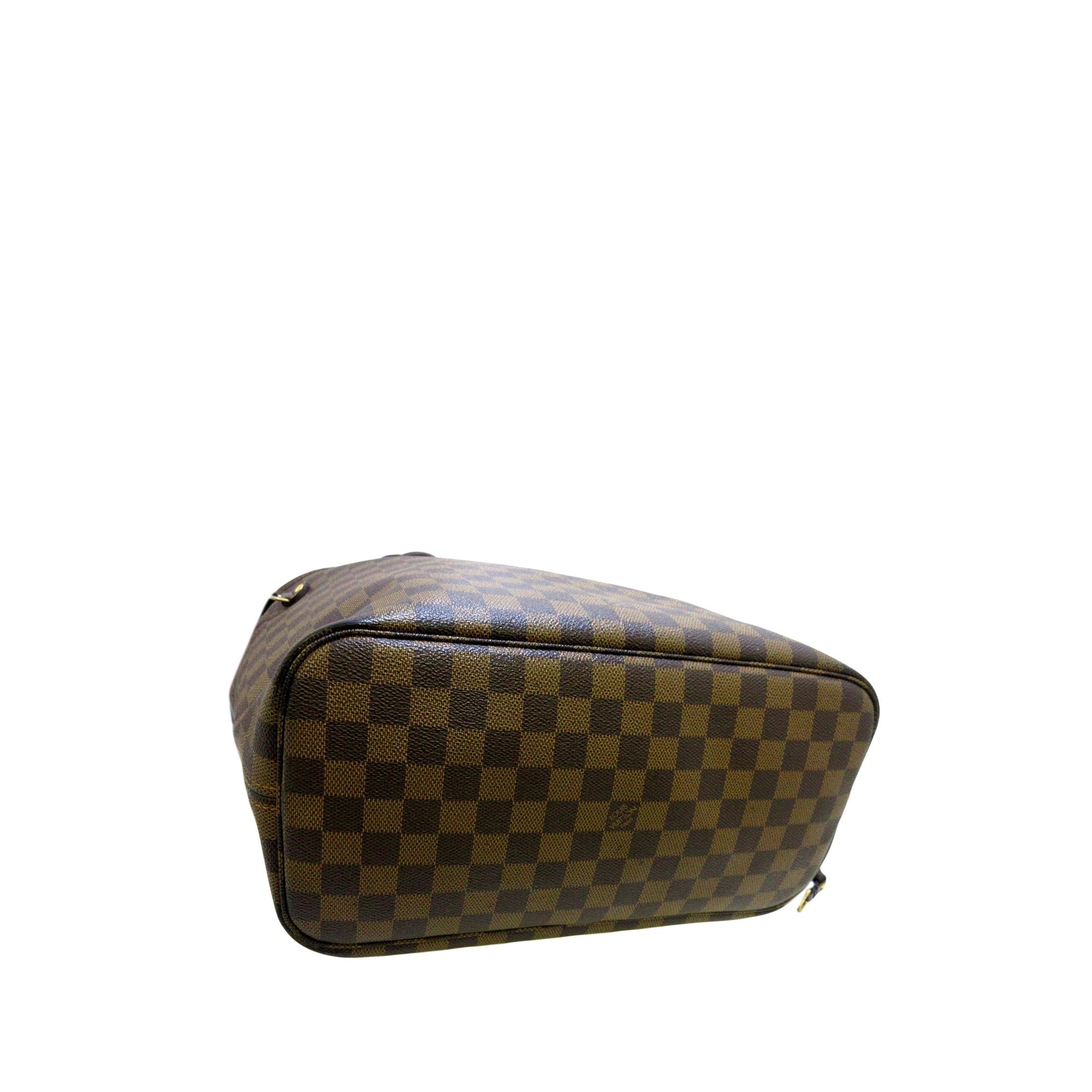 Louis Vuitton Damier Ebene Neverfull MM (SHG-36266)