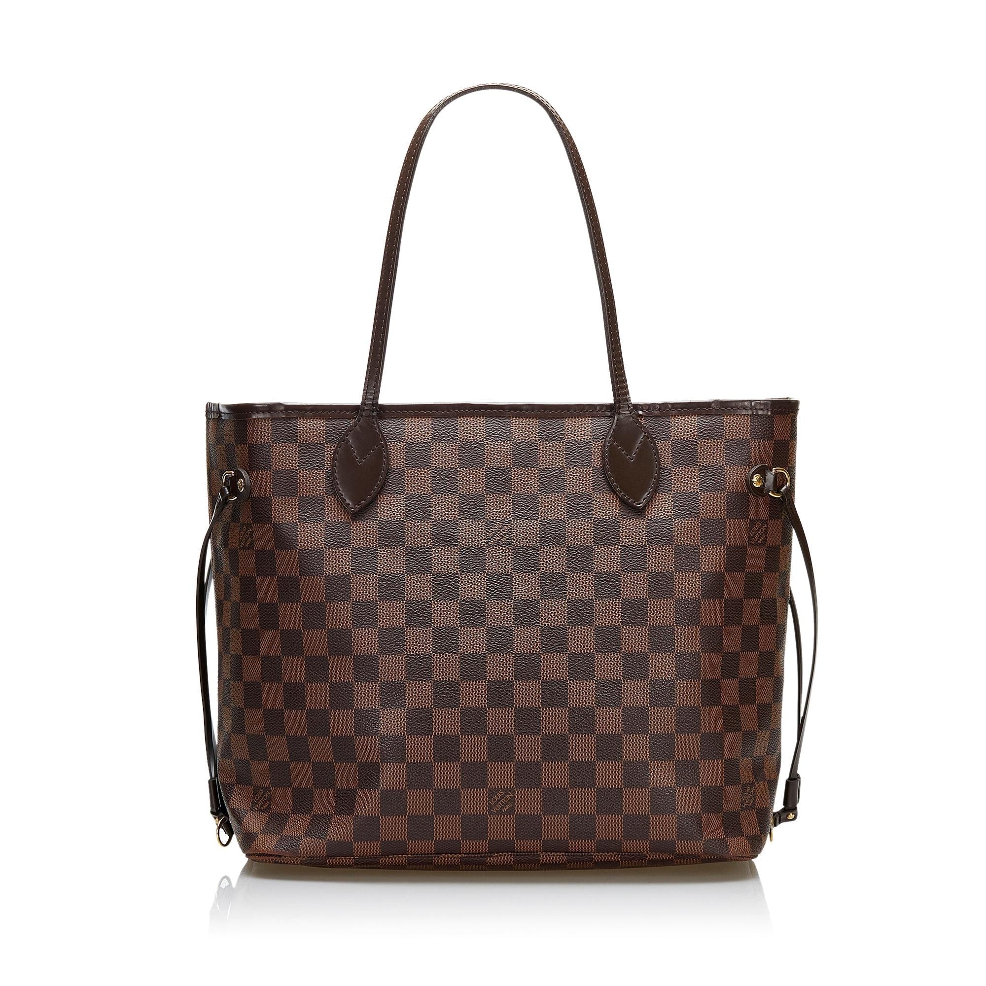 Louis Vuitton Damier Ebene Neverfull MM (SHG-36535)