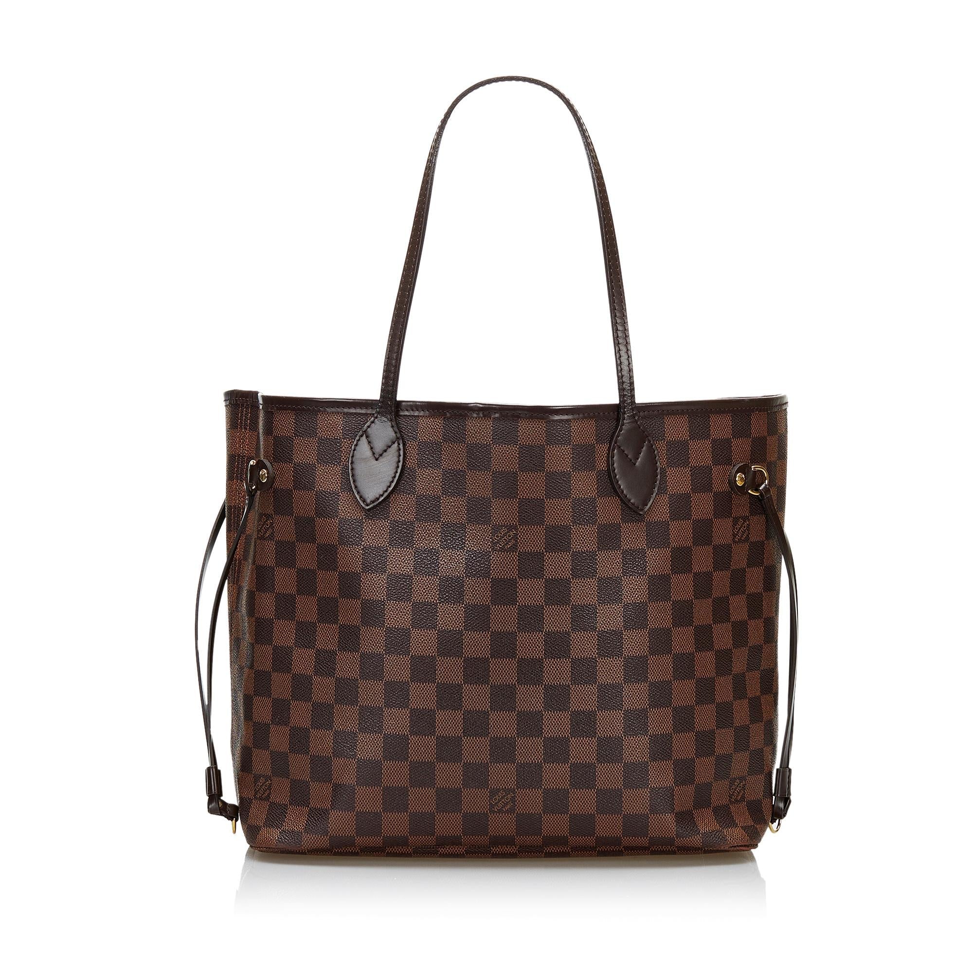Louis Vuitton Damier Ebene Neverfull MM (SHG-36535)