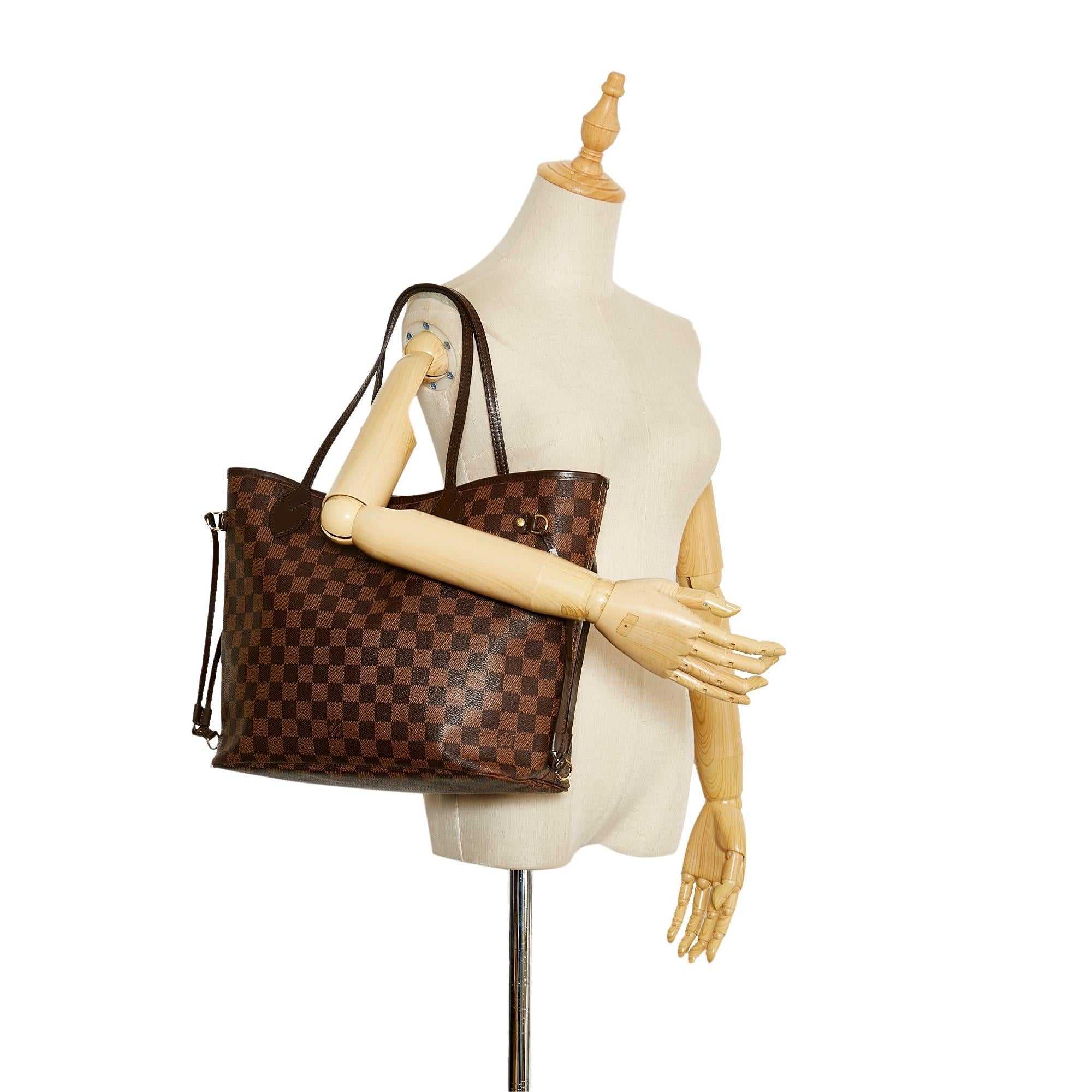 Louis Vuitton Damier Ebene Neverfull MM (SHG-36535)