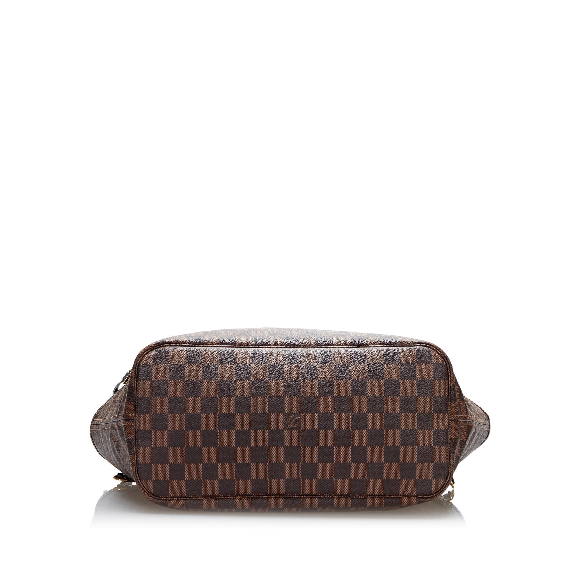 Louis Vuitton Damier Ebene Neverfull MM (SHG-37125)