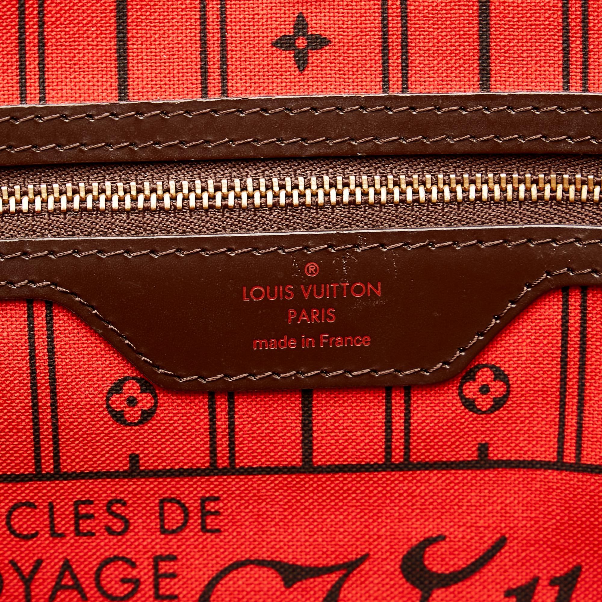 Louis Vuitton Damier Ebene Neverfull MM (SHG-37125)