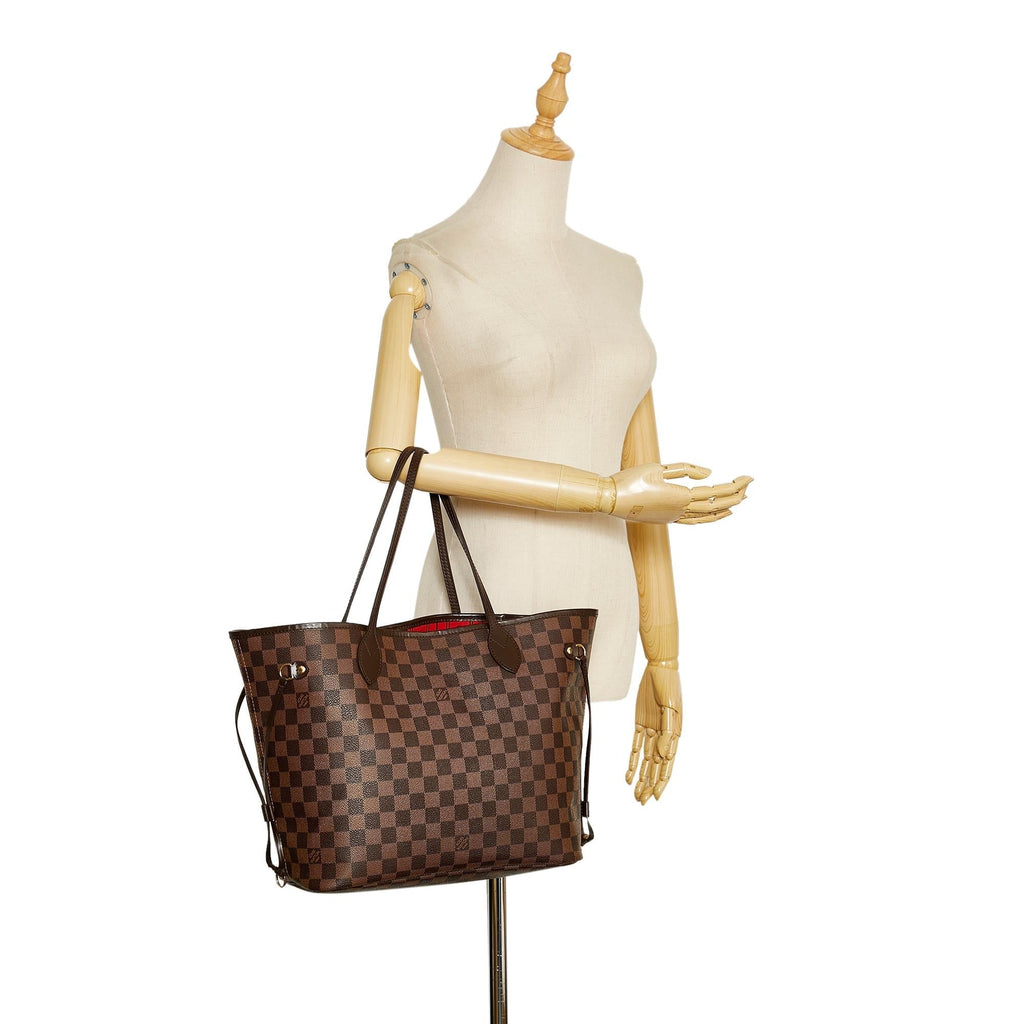 Louis Vuitton Damier Ebene Neverfull MM (SHG-37125)