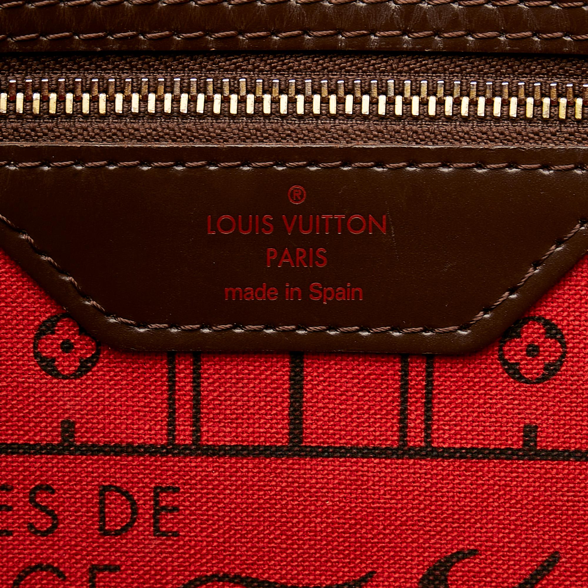 Louis Vuitton Damier Ebene Neverfull MM (SHG-37251)