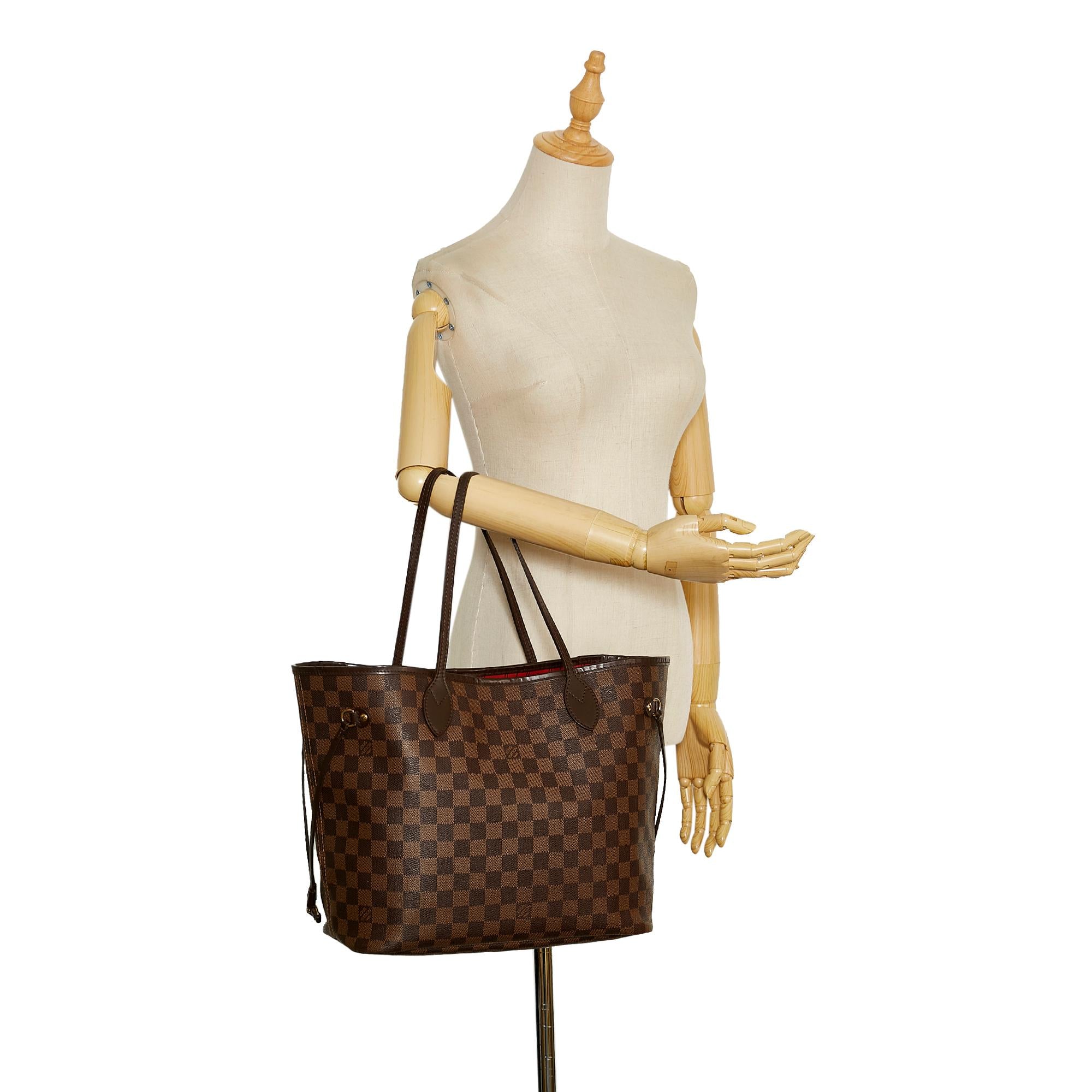 Louis Vuitton Damier Ebene Neverfull MM (SHG-37251)