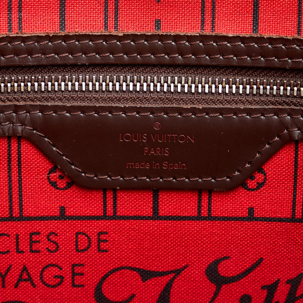 Louis Vuitton Damier Ebene Neverfull MM (SHG-U05uCe)