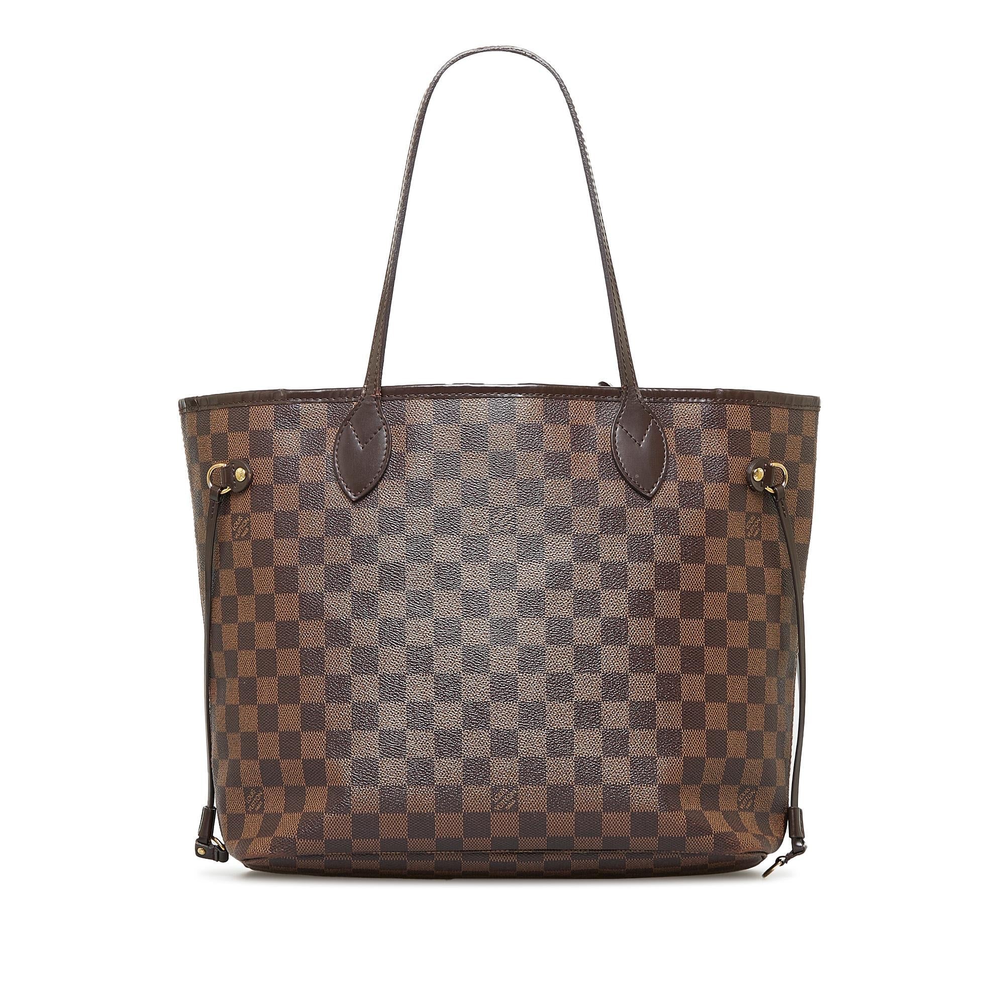 Louis Vuitton Damier Ebene Neverfull MM (SHG-YNZgLC)
