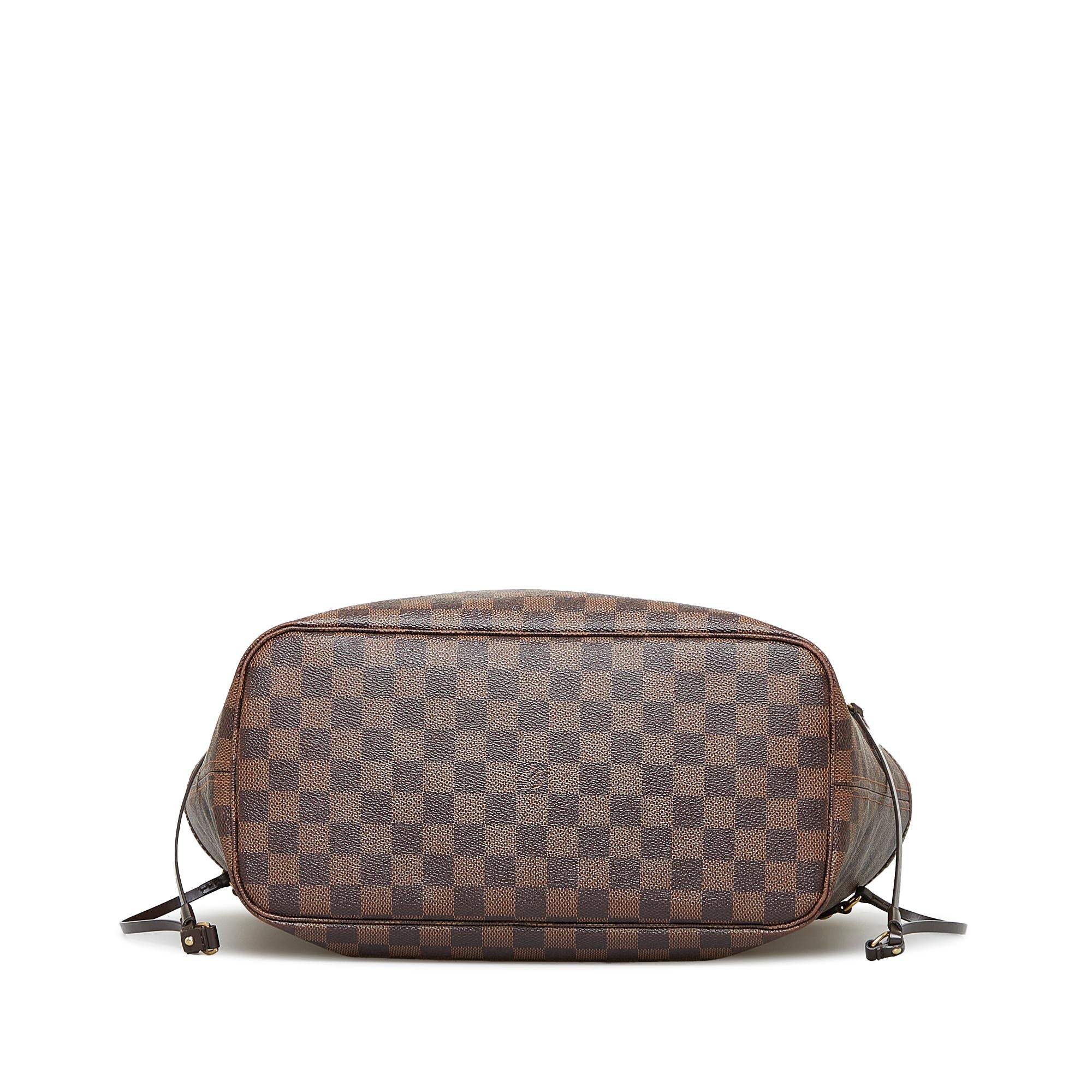 Louis Vuitton Damier Ebene Neverfull MM (SHG-YNZgLC)
