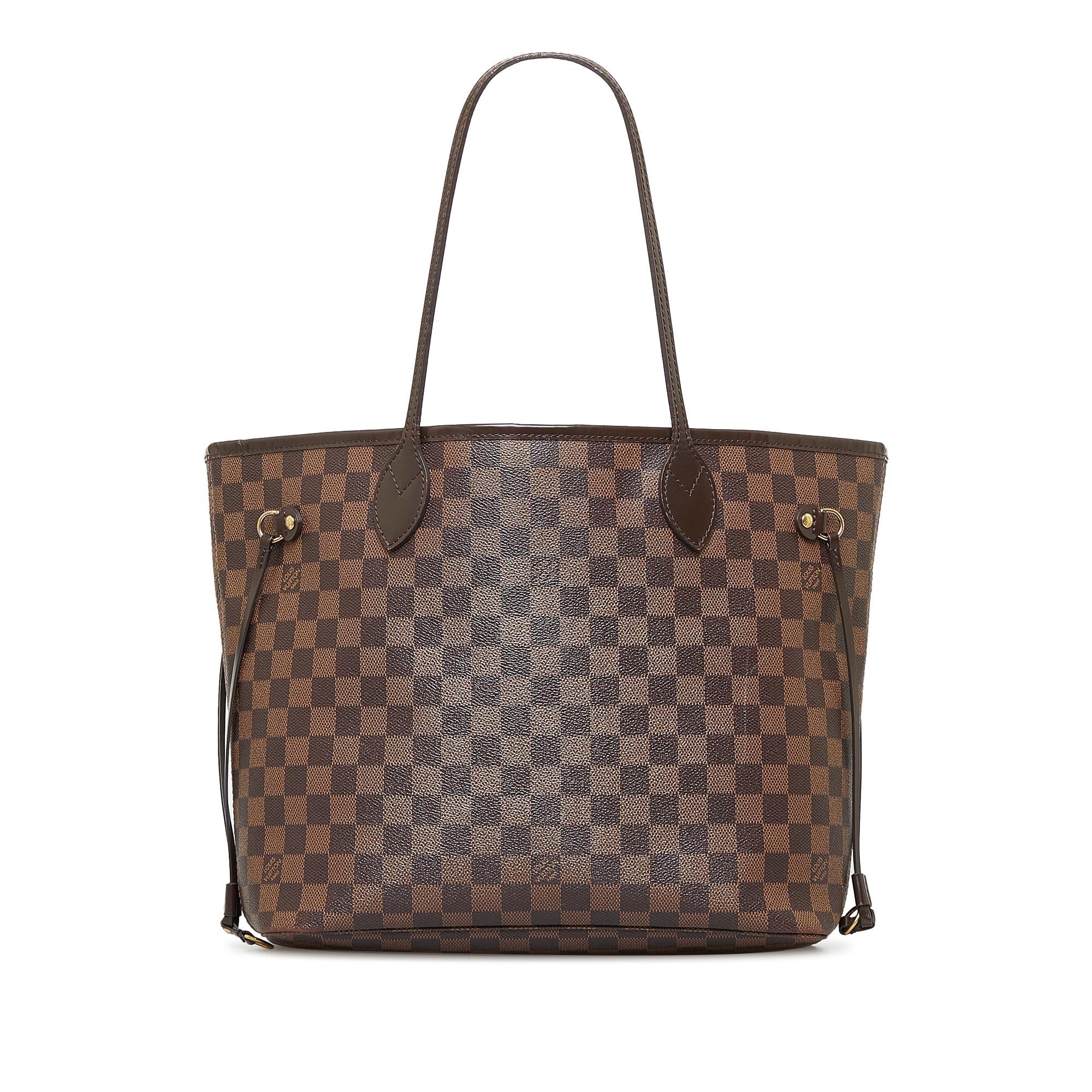 Louis Vuitton Damier Ebene Neverfull MM (SHG-YNZgLC)