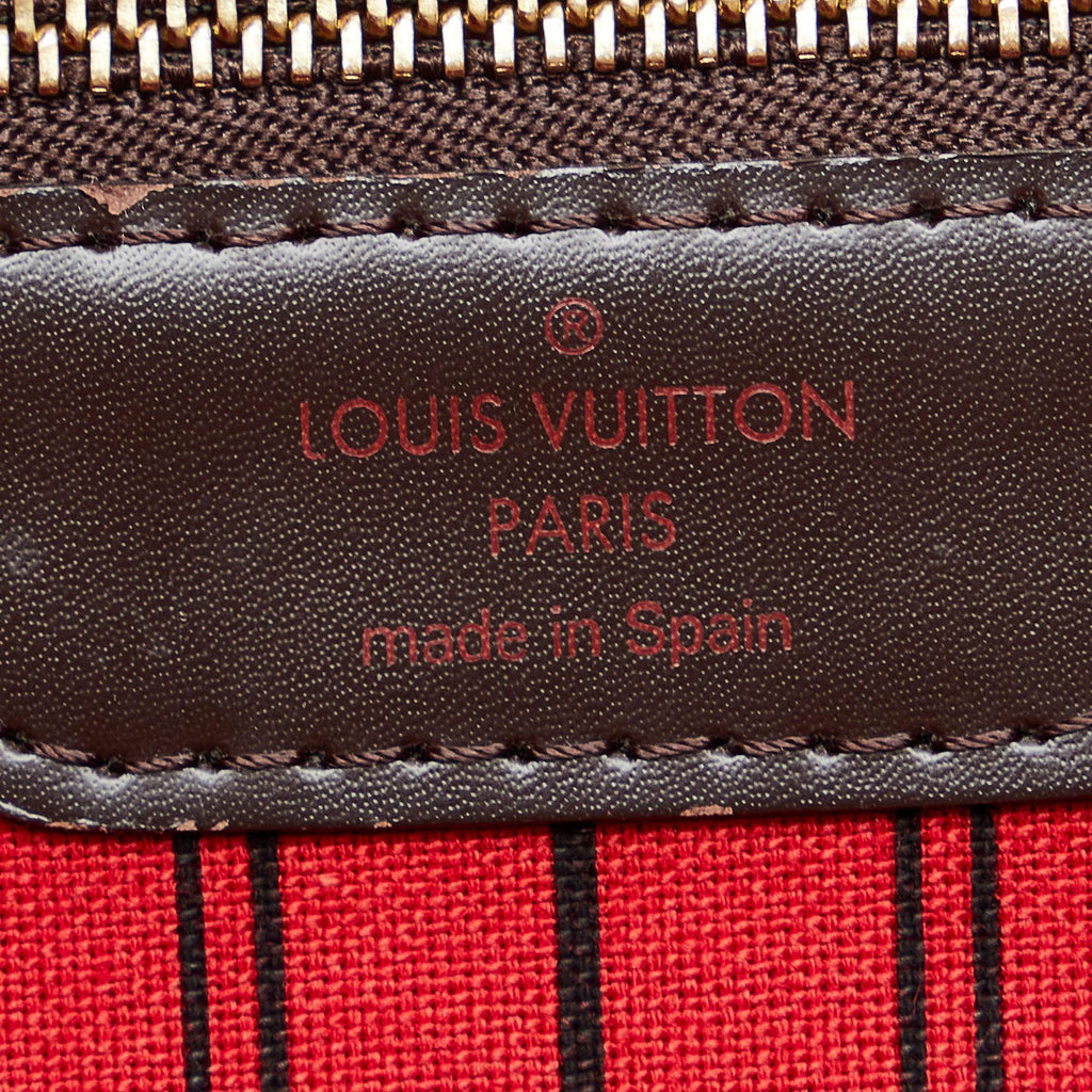 Louis Vuitton Damier Ebene Neverfull MM (SHG-YNZgLC)