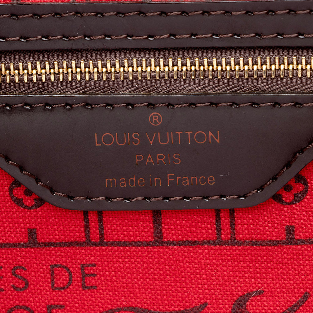 Louis Vuitton Damier Ebene Neverfull PM Tote (SHF-22940)