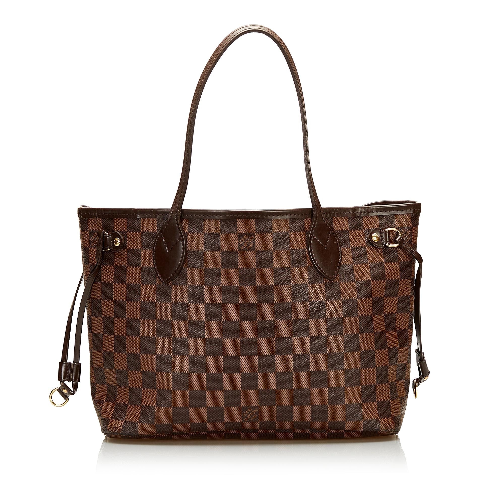 Louis Vuitton Damier Ebene Neverfull PM (SHG-35424)