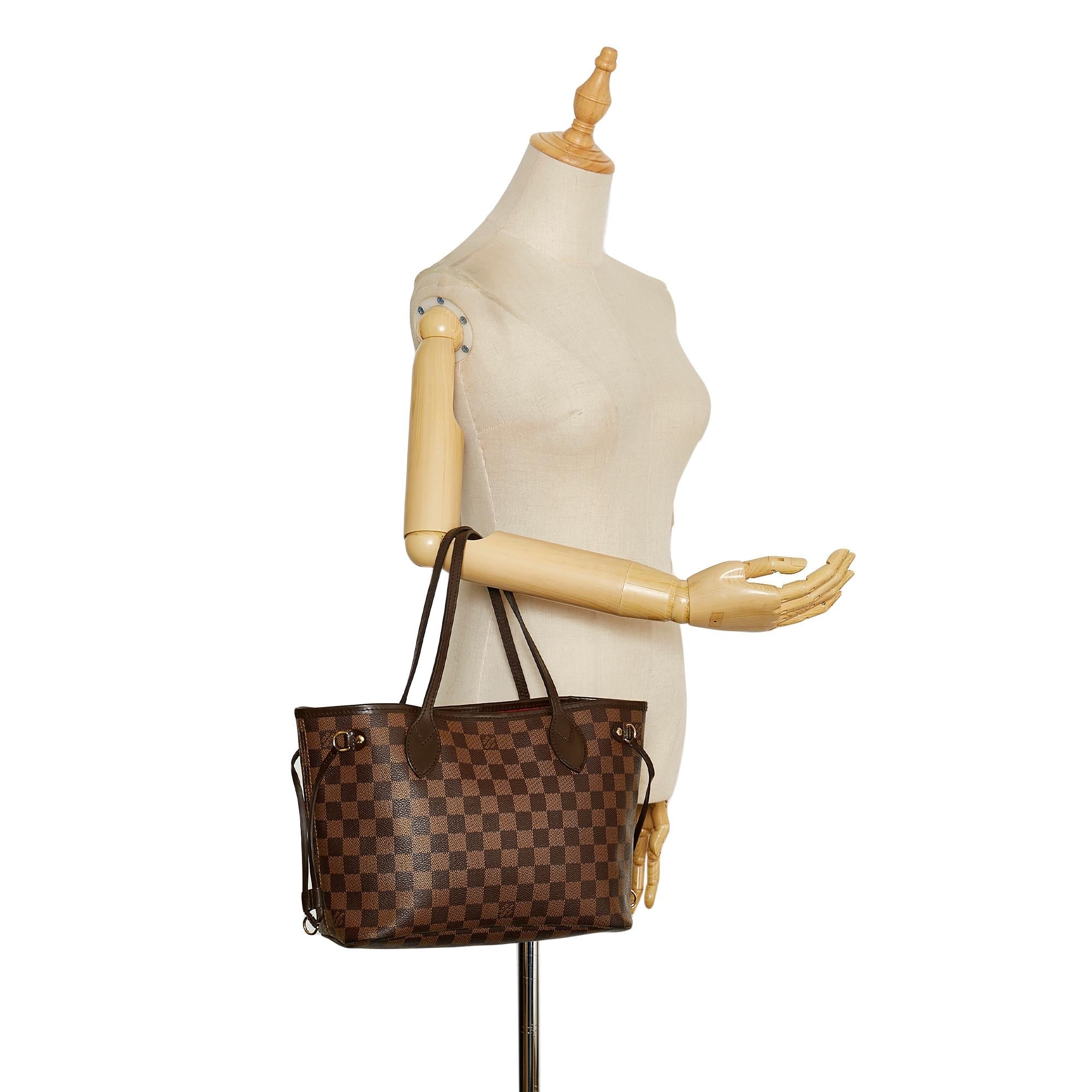 Louis Vuitton Damier Ebene Neverfull PM (SHG-35424)