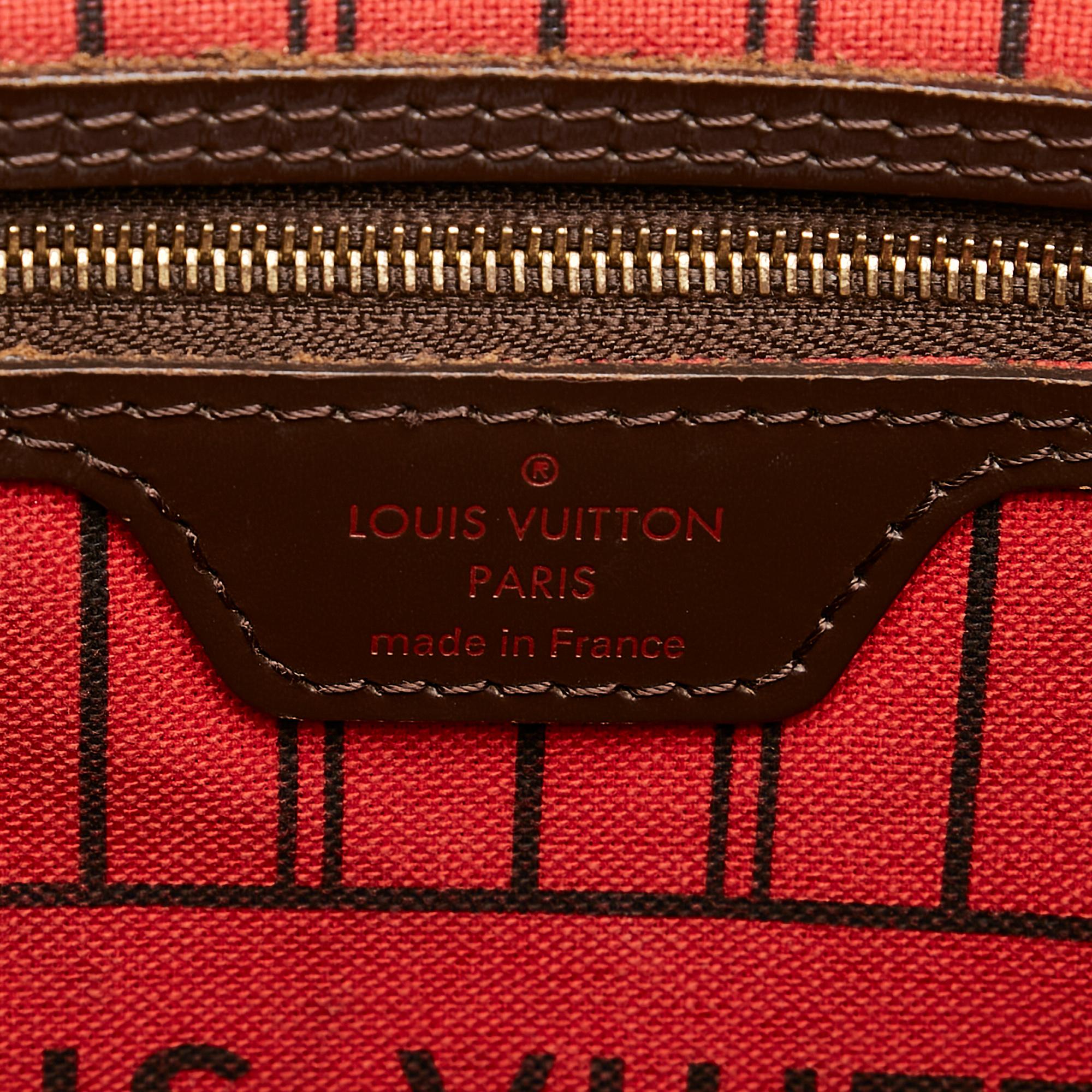 Louis Vuitton Damier Ebene Neverfull PM Tote (SHG-35984)