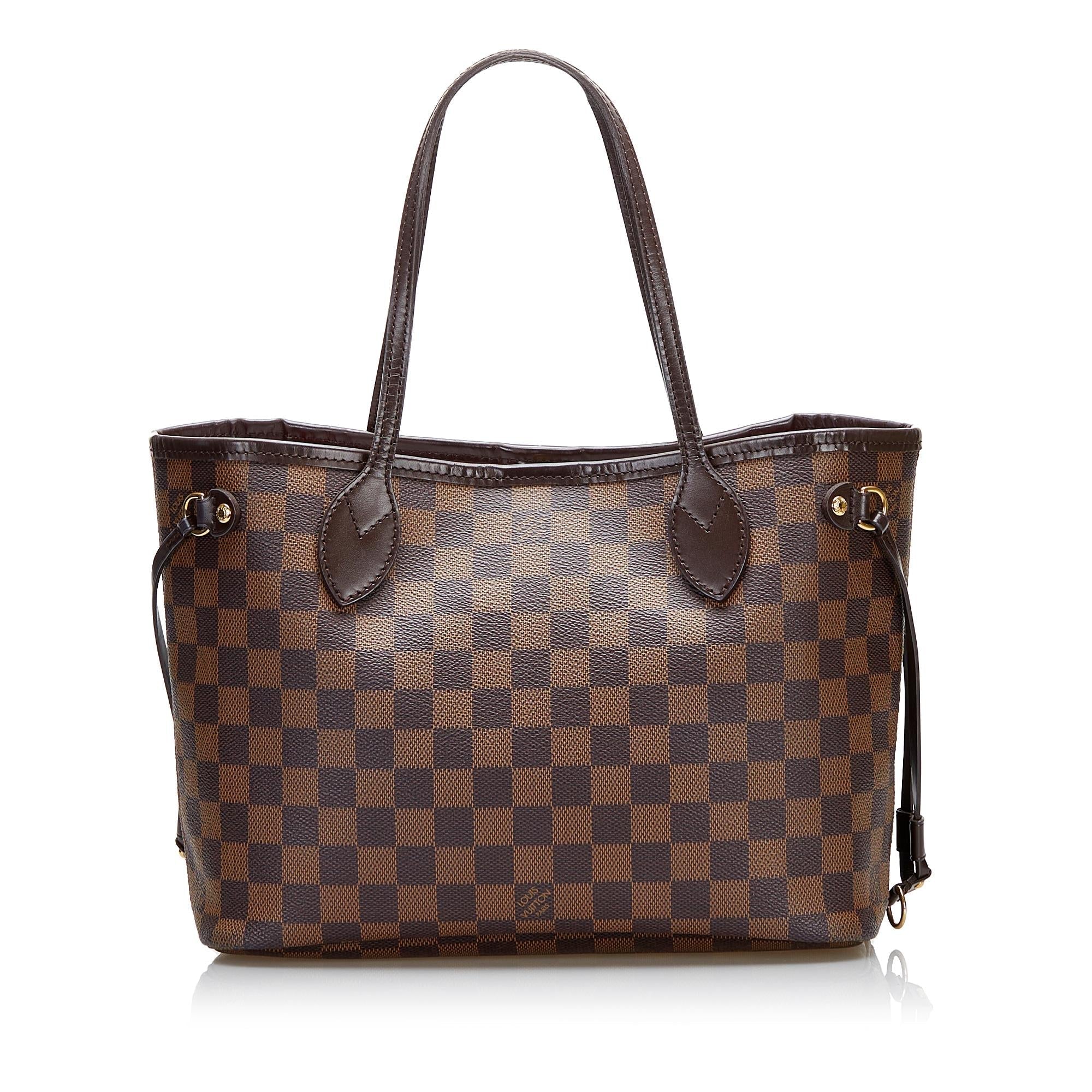 Louis Vuitton Damier Ebene Neverfull PM (SHG-36383)
