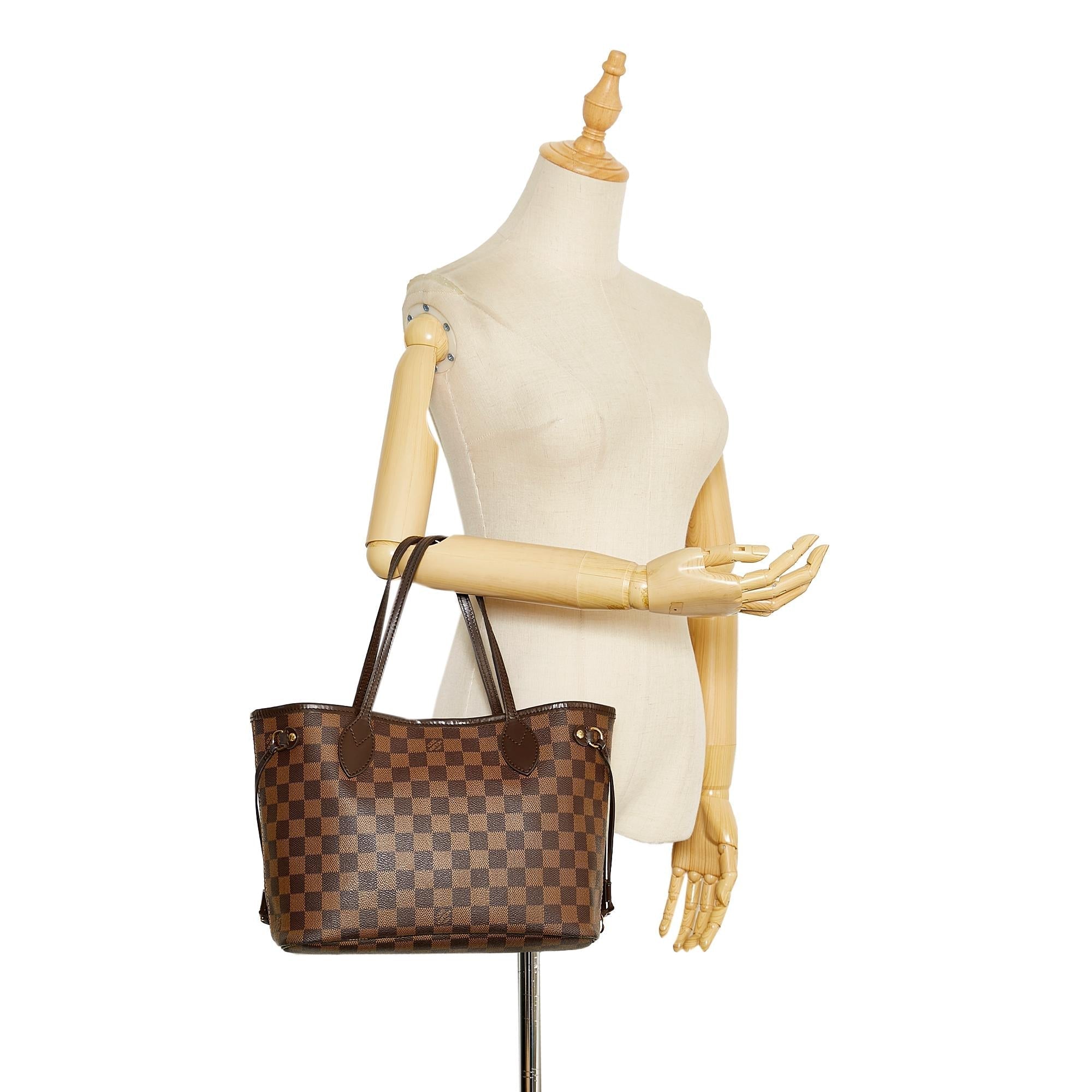 Louis Vuitton Damier Ebene Neverfull PM (SHG-36383)